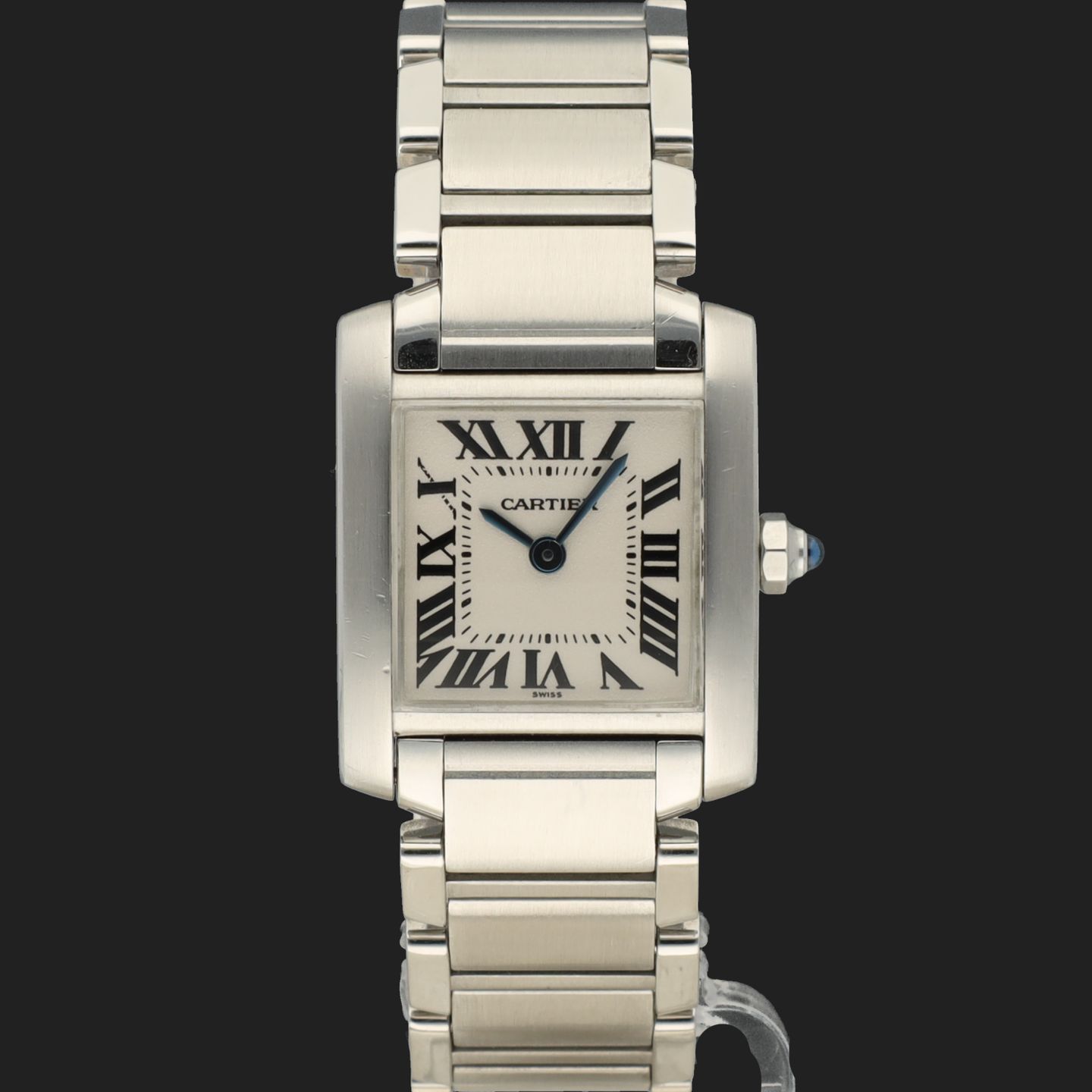 Cartier Tank Française 2300 (Unknown (random serial)) - Silver dial 20 mm Steel case (3/7)