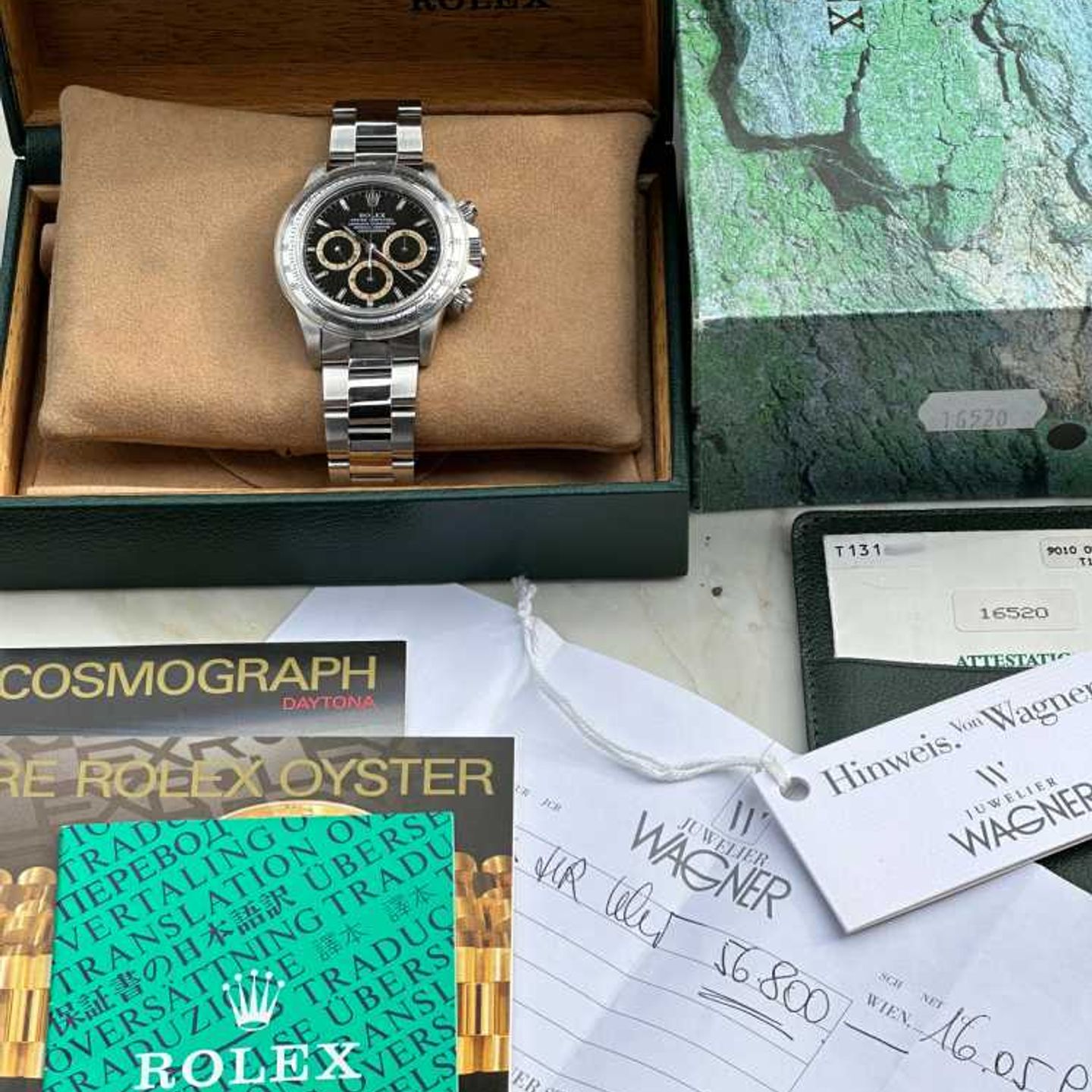 Rolex Daytona 16520 (1996) - Zwart wijzerplaat 40mm Staal (4/8)