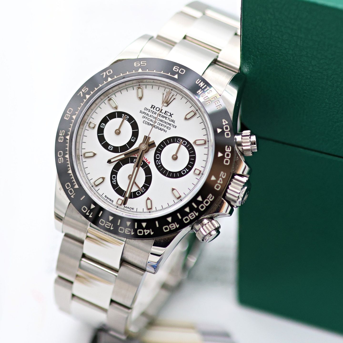 Rolex Daytona 116500LN (Unknown (random serial)) - White dial 40 mm Steel case (5/8)