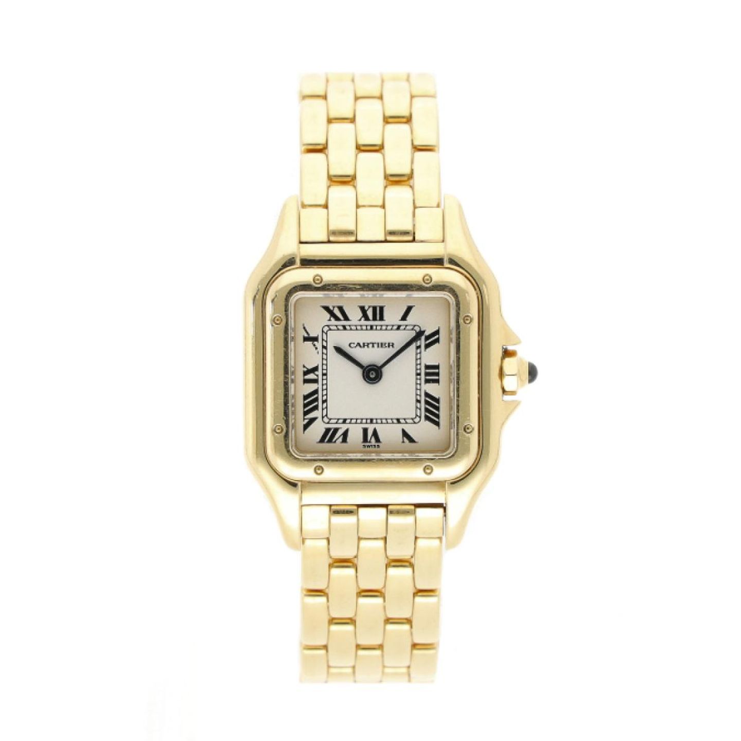 Cartier Panthère 1070 (1996) - White dial 22 mm Yellow Gold case (1/5)