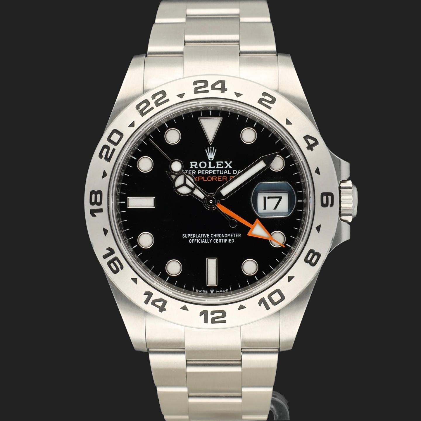 Rolex Explorer II 226570 (2021) - Zwart wijzerplaat 42mm Staal (3/8)