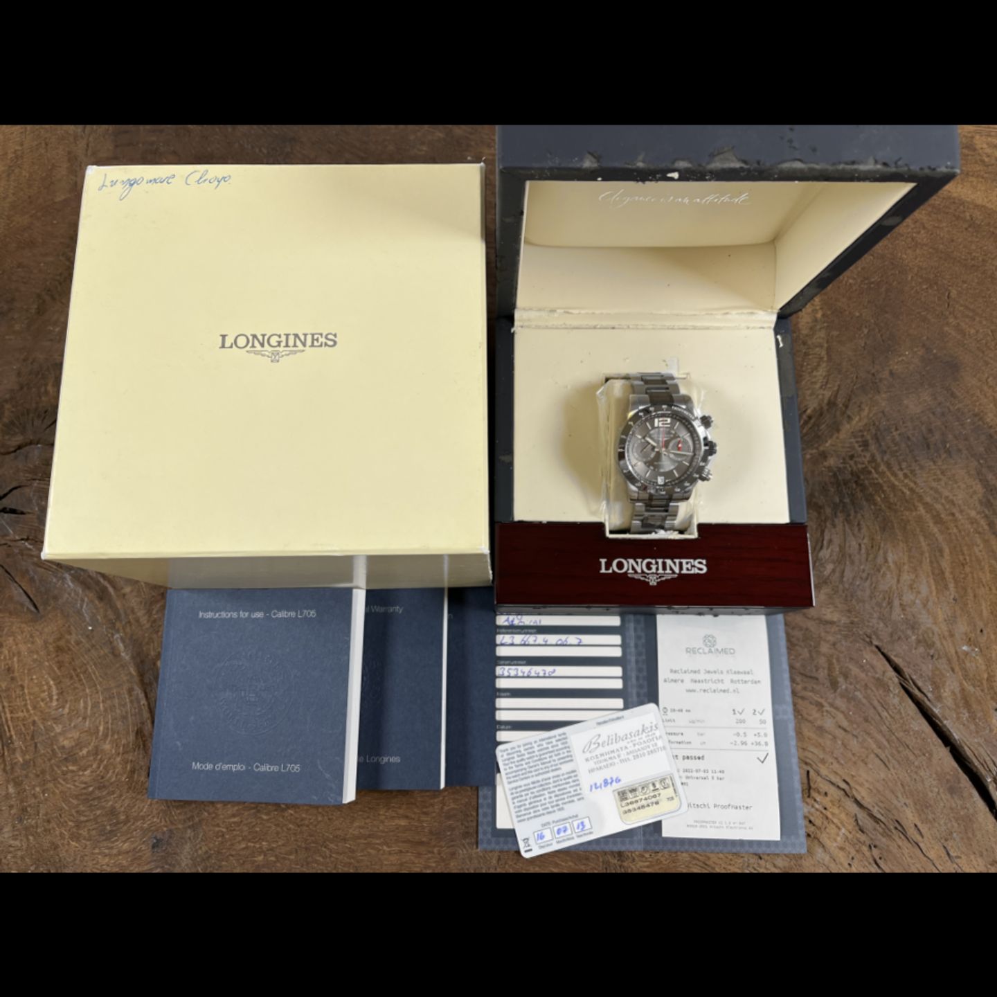 Longines Admiral L3.667.4.06.7 (2013) - Grey dial 42 mm Steel case (6/6)