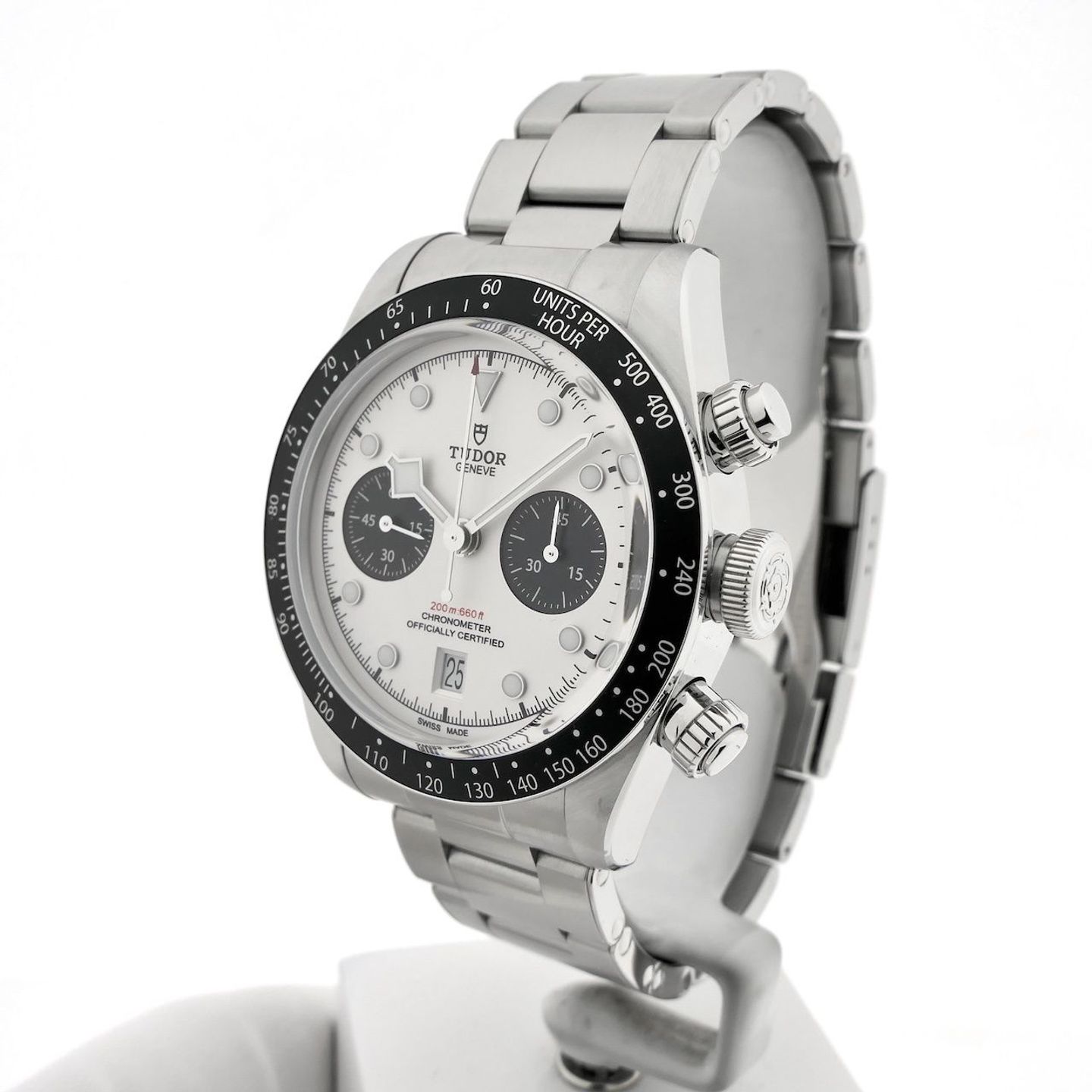 Tudor Black Bay Chrono 79360N (2021) - Silver dial 41 mm Steel case (2/8)