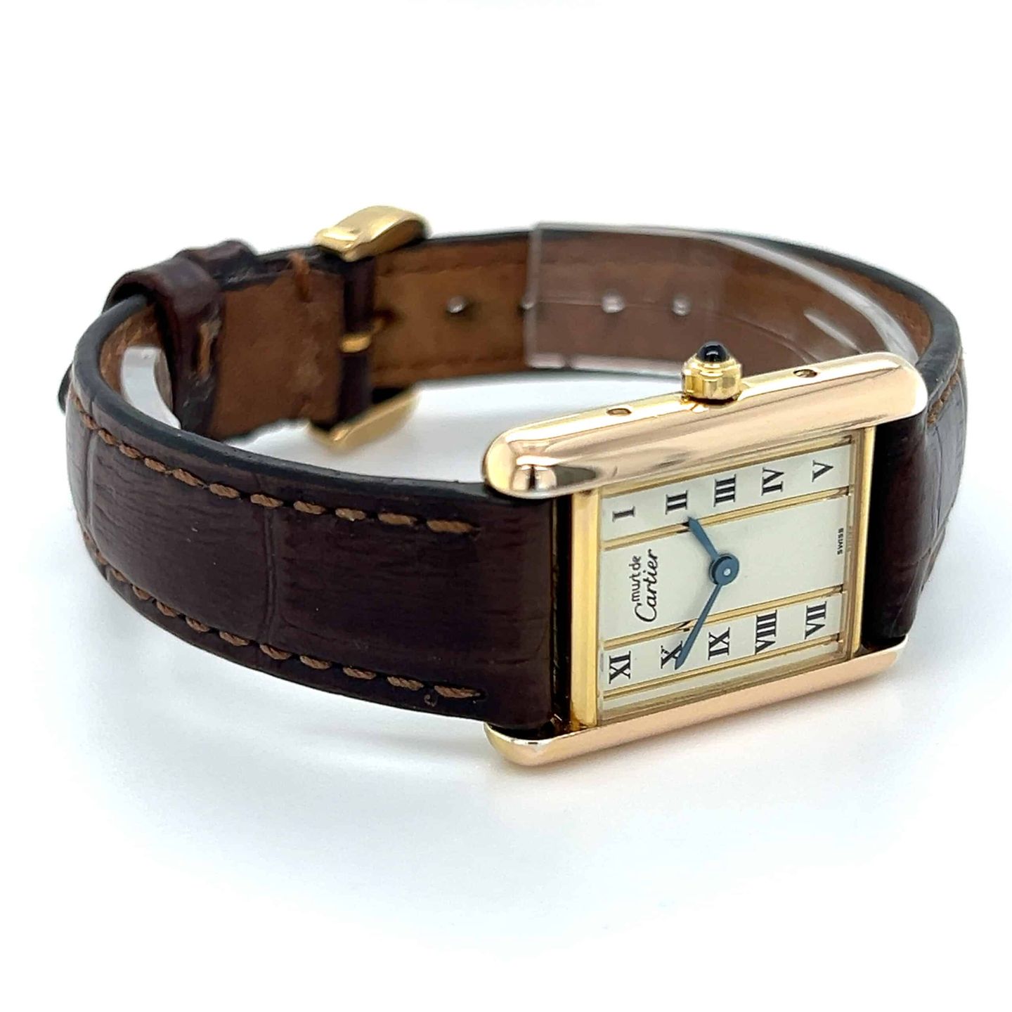 Cartier Tank Vermeil 1613 (Unknown (random serial)) - 20 mm Silver case (3/8)