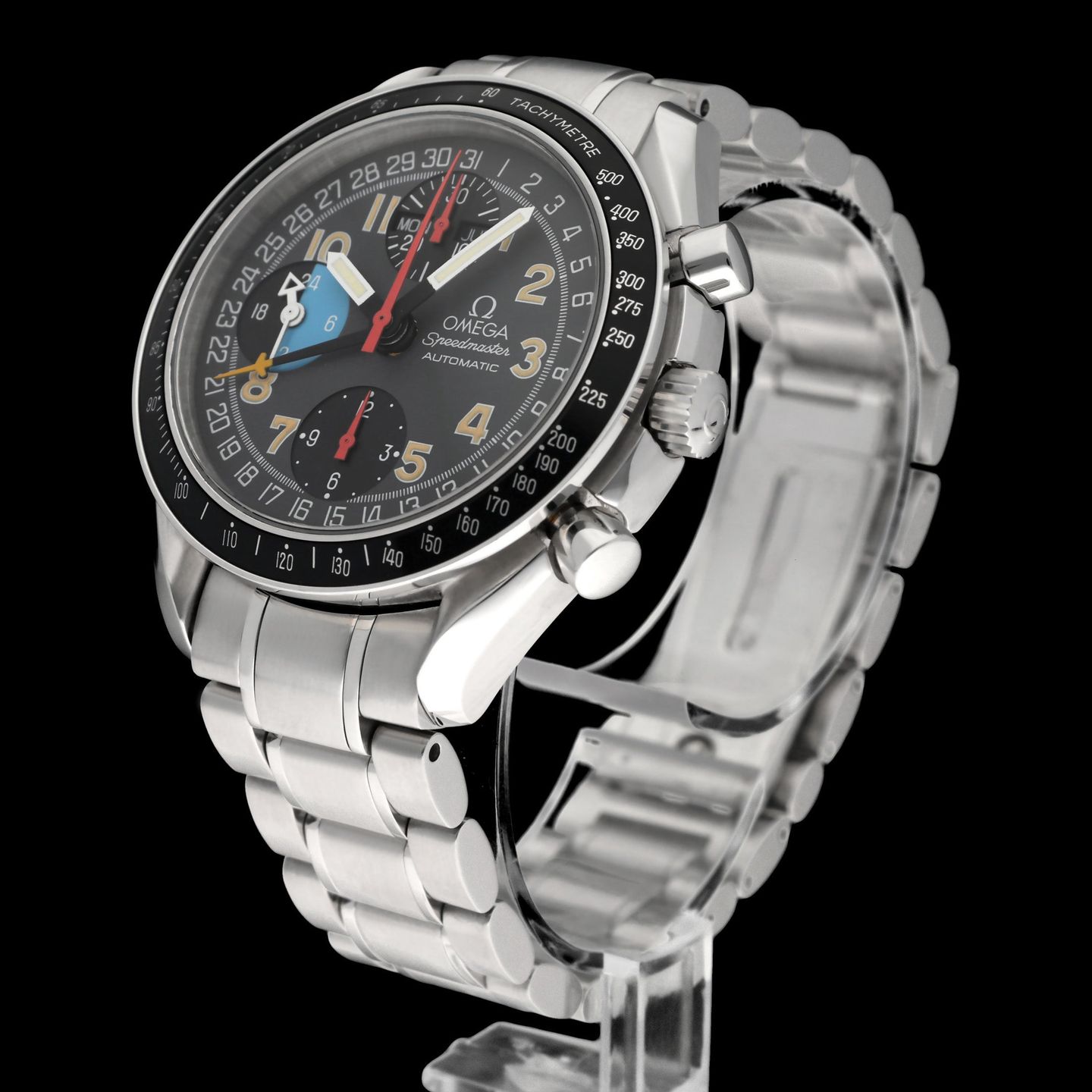 Omega Speedmaster Day Date 3520.53.00 (1998) - Grey dial 39 mm Steel case (5/8)