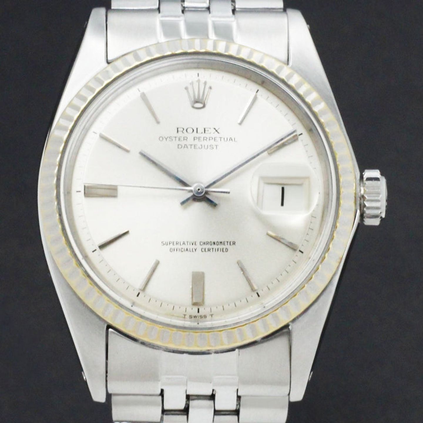 Rolex Datejust 1601 (1966) - Zilver wijzerplaat 36mm Staal (1/7)