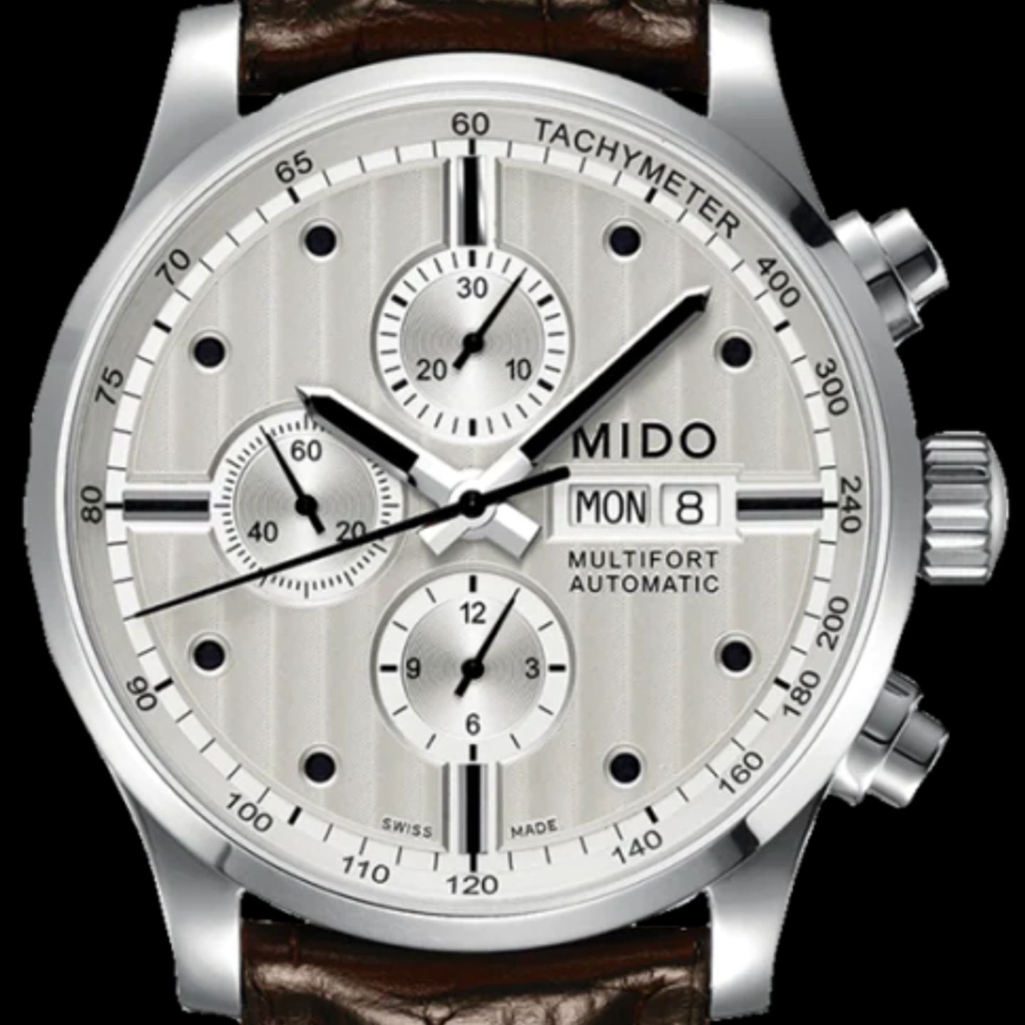 Mido Multifort Chronograph M005.614.16.031.00 (Unknown (random serial)) - Silver dial 44 mm Steel case (1/1)