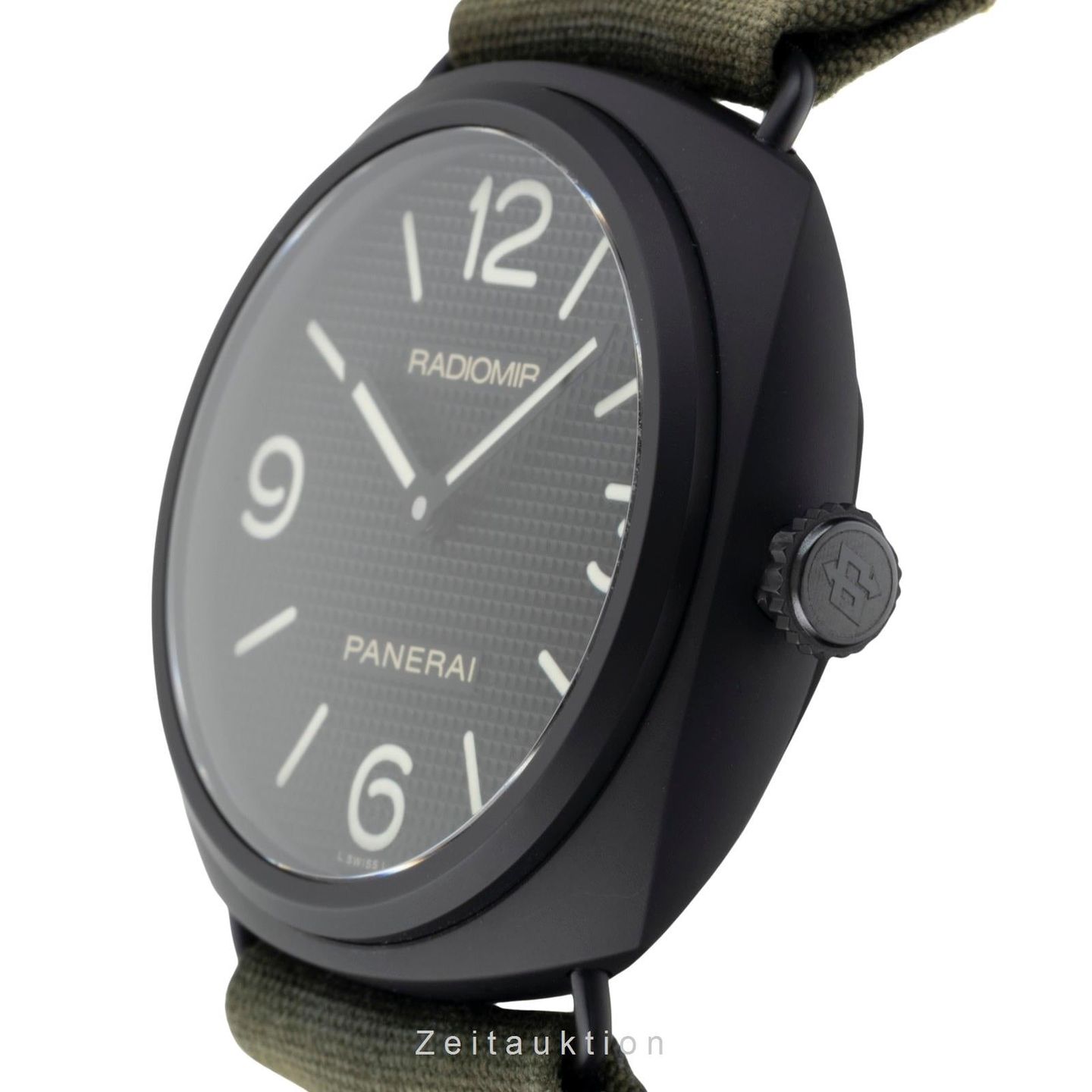 Panerai Radiomir PAM00643 (Onbekend (willekeurig serienummer)) - Zwart wijzerplaat 45mm Staal (5/8)