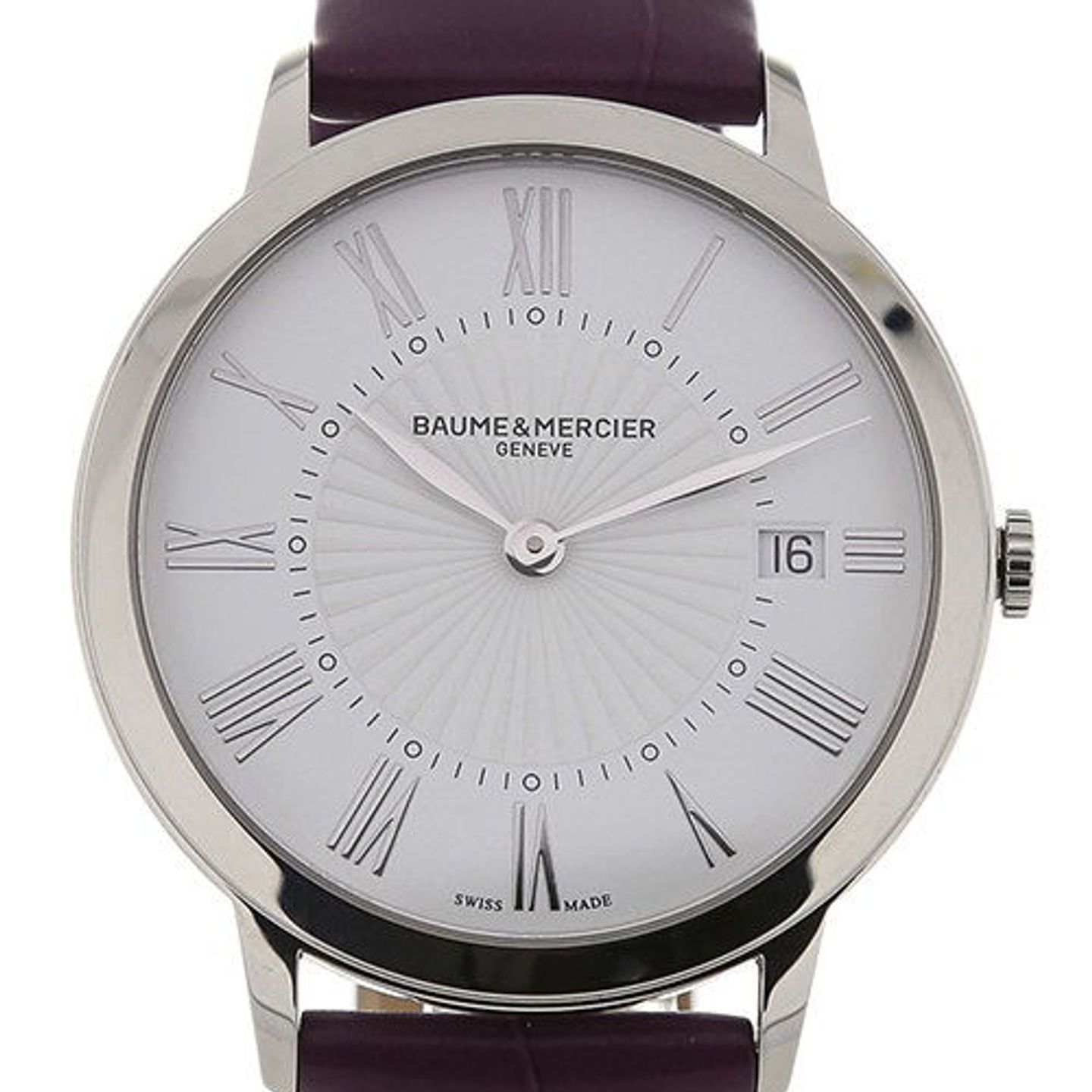 Baume & Mercier Classima M0A10224 (2024) - Wit wijzerplaat 37mm Staal (1/5)