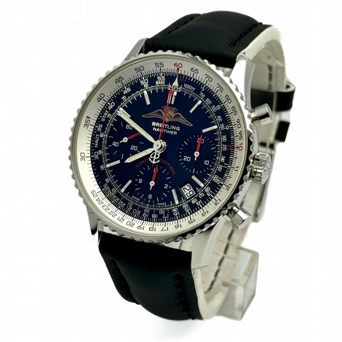 Breitling Navitimer 01 A233225U/BD70 (2015) - Zwart wijzerplaat 42mm Staal (1/9)