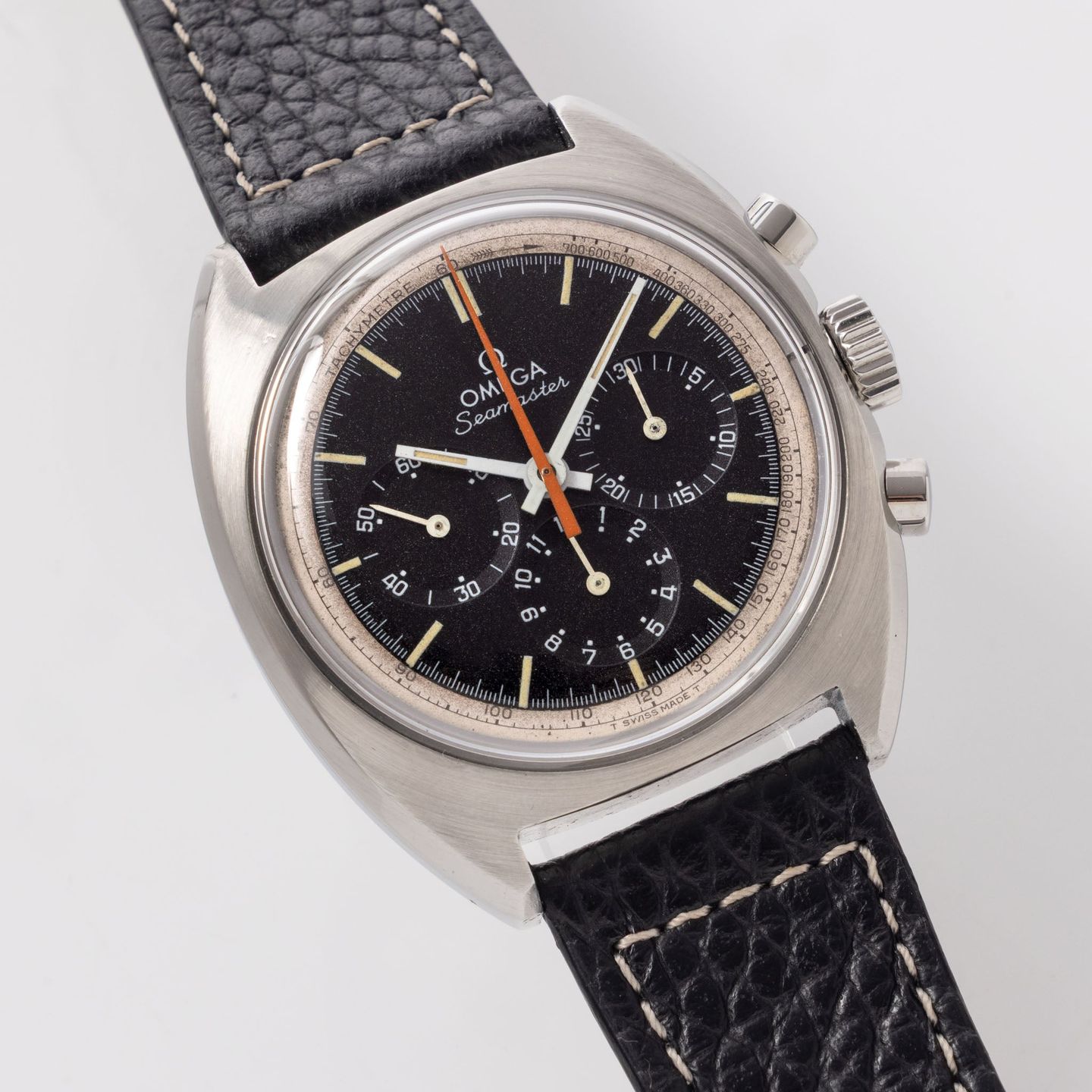 Omega Seamaster 145.006 (1967) - Zwart wijzerplaat 43mm Staal (3/8)