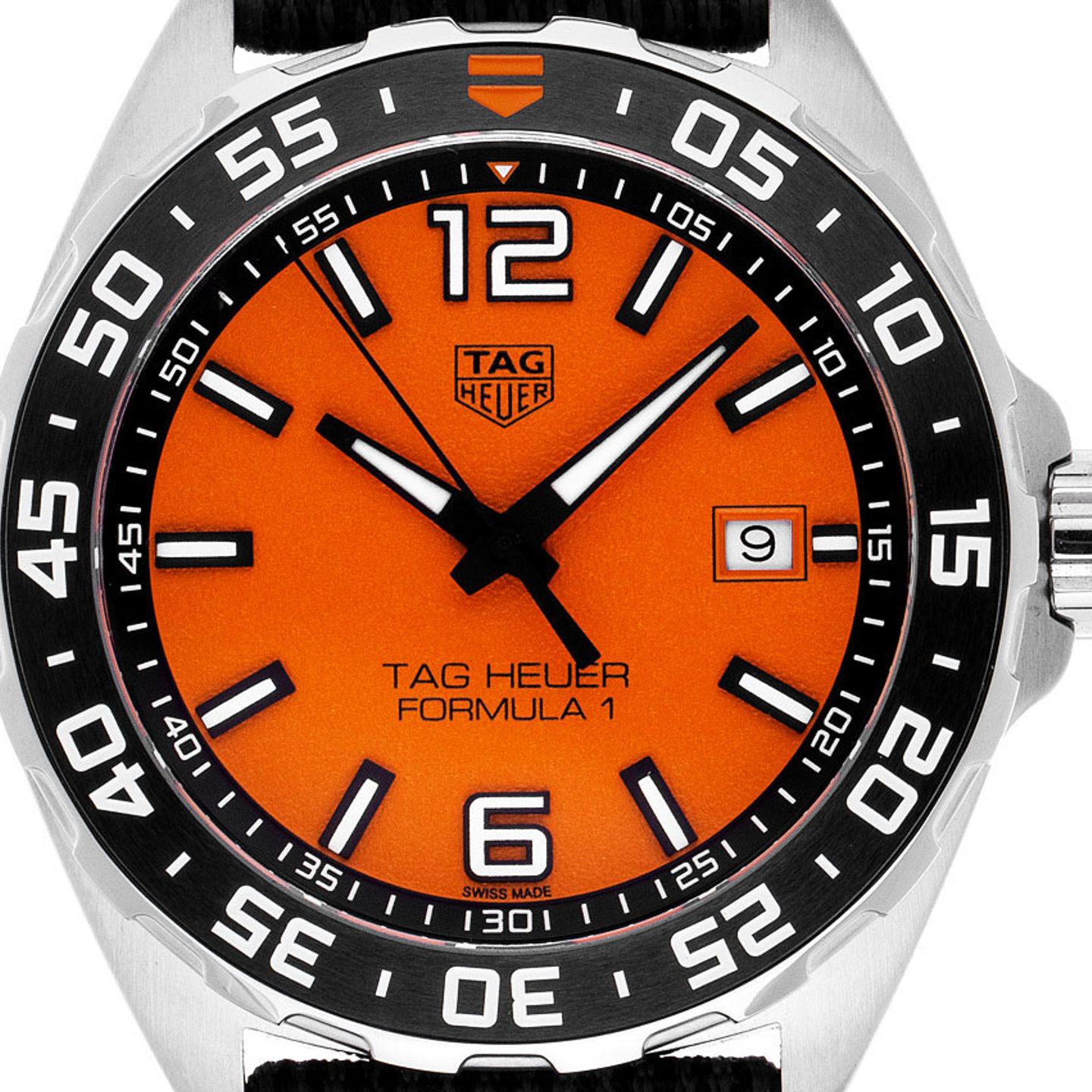 TAG Heuer Formula 1 Quartz WAZ101A.FC8305 (2025) - Oranje wijzerplaat 43mm Staal (1/7)