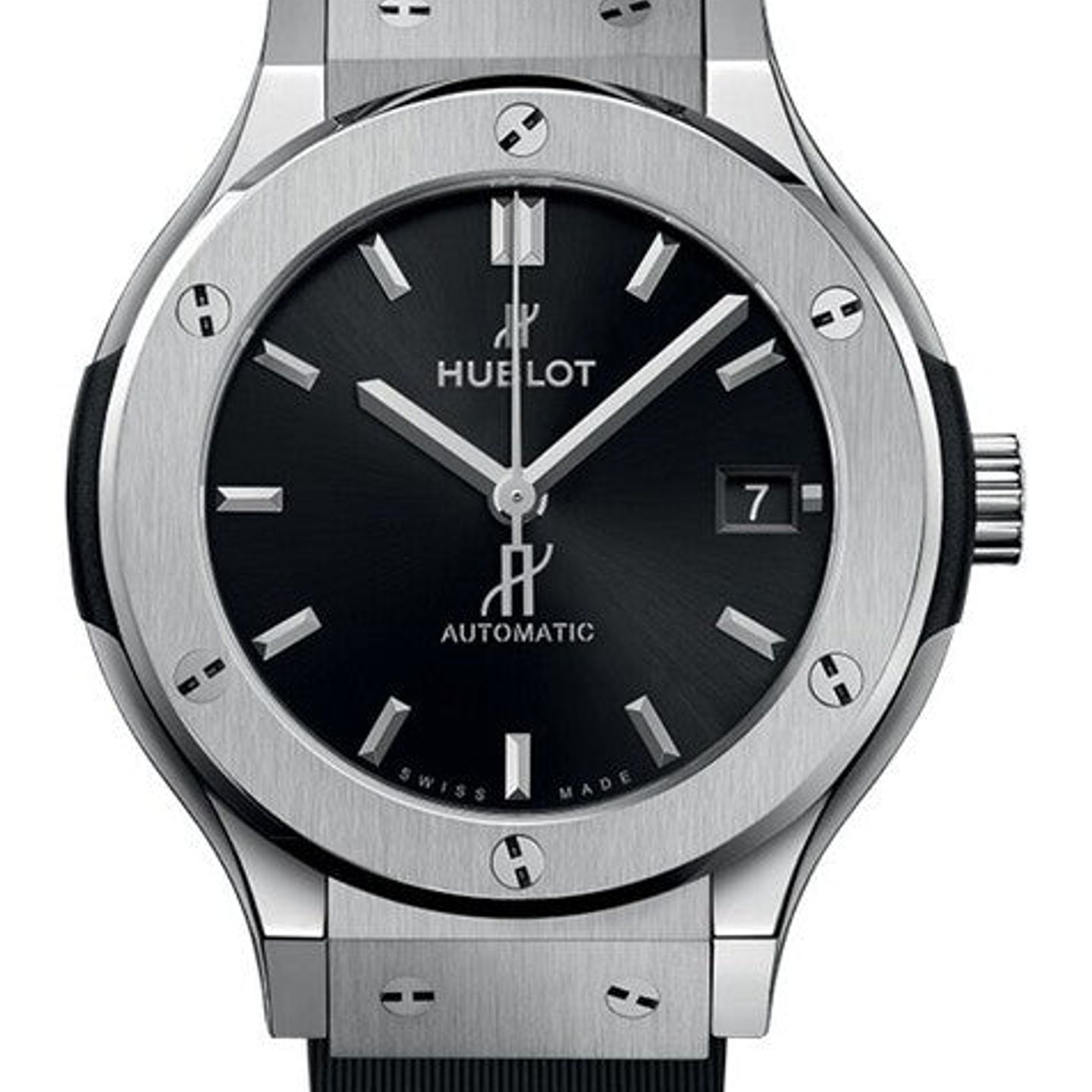 Hublot Classic Fusion 565.NX.1470.RX (2025) - Zwart wijzerplaat 38mm Titanium (1/1)
