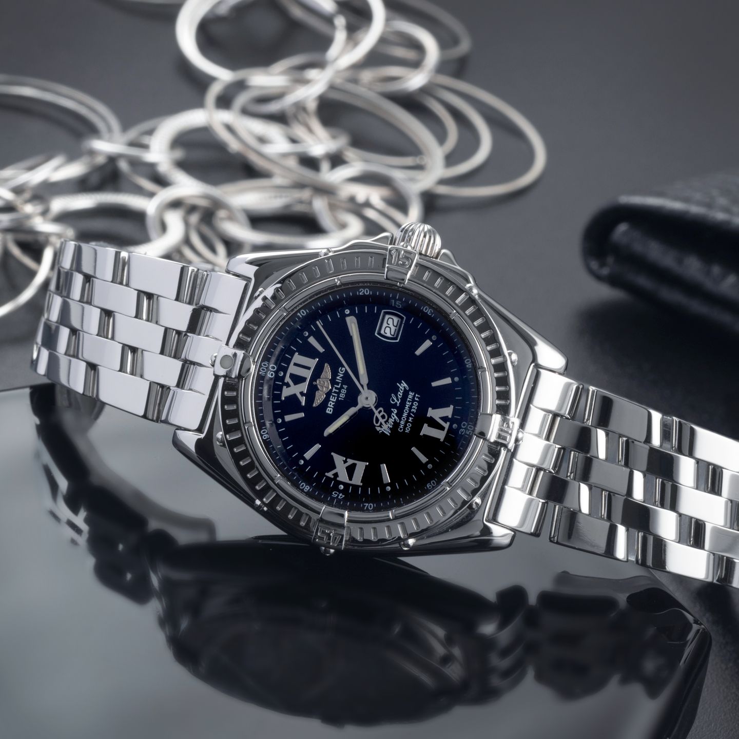 Breitling Wings Lady A67350 (2001) - 31mm Staal (2/8)