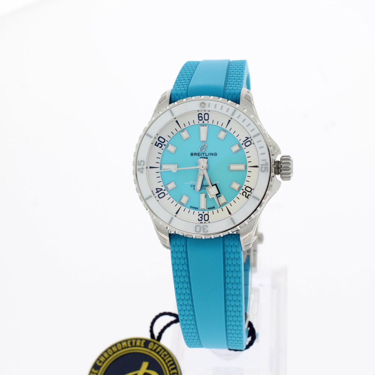 Breitling Superocean A17377211C1S1 (2024) - Blauw wijzerplaat 36mm Staal (1/4)