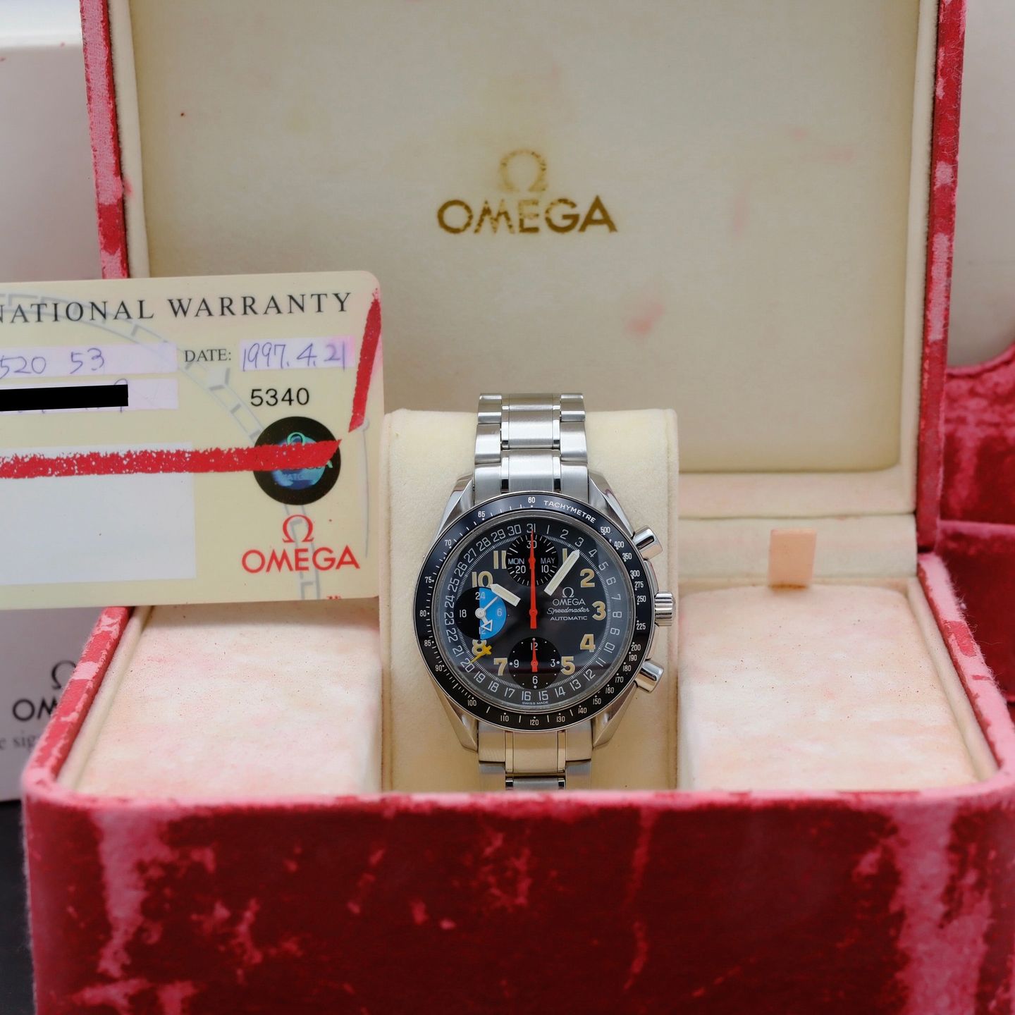 Omega Speedmaster Day Date 3520.53.00 (1997) - Grey dial 39 mm Steel case (3/7)