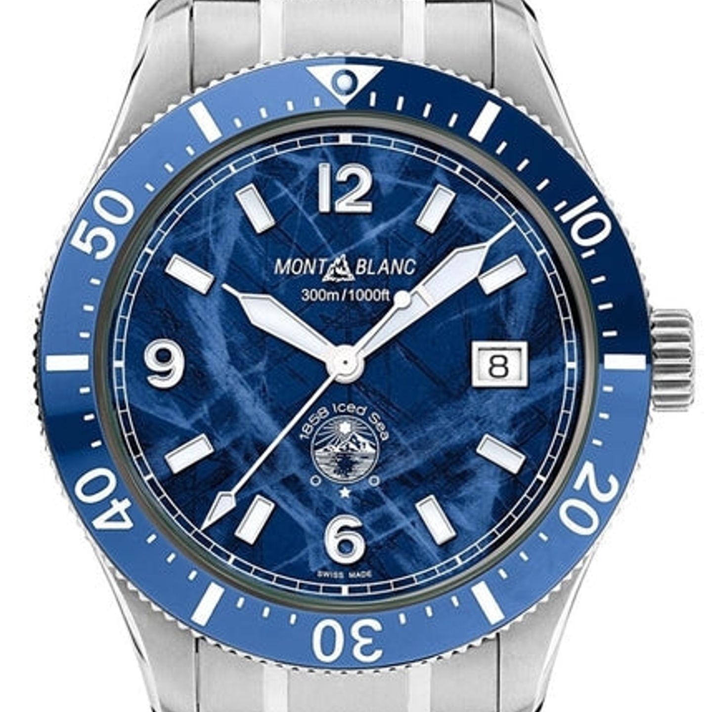 Montblanc 1858 129369 (2026) - Blue dial 41 mm Steel case (1/1)