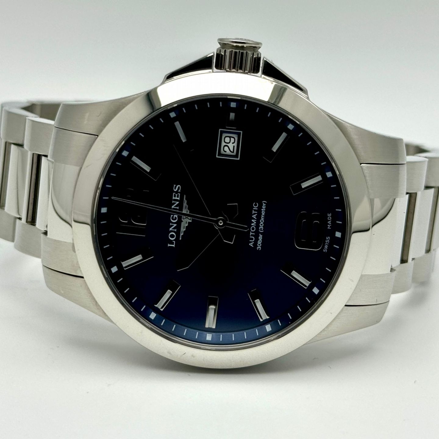 Longines Conquest L3.776.4.99.6 (2023) - Blauw wijzerplaat 39mm Staal (3/10)