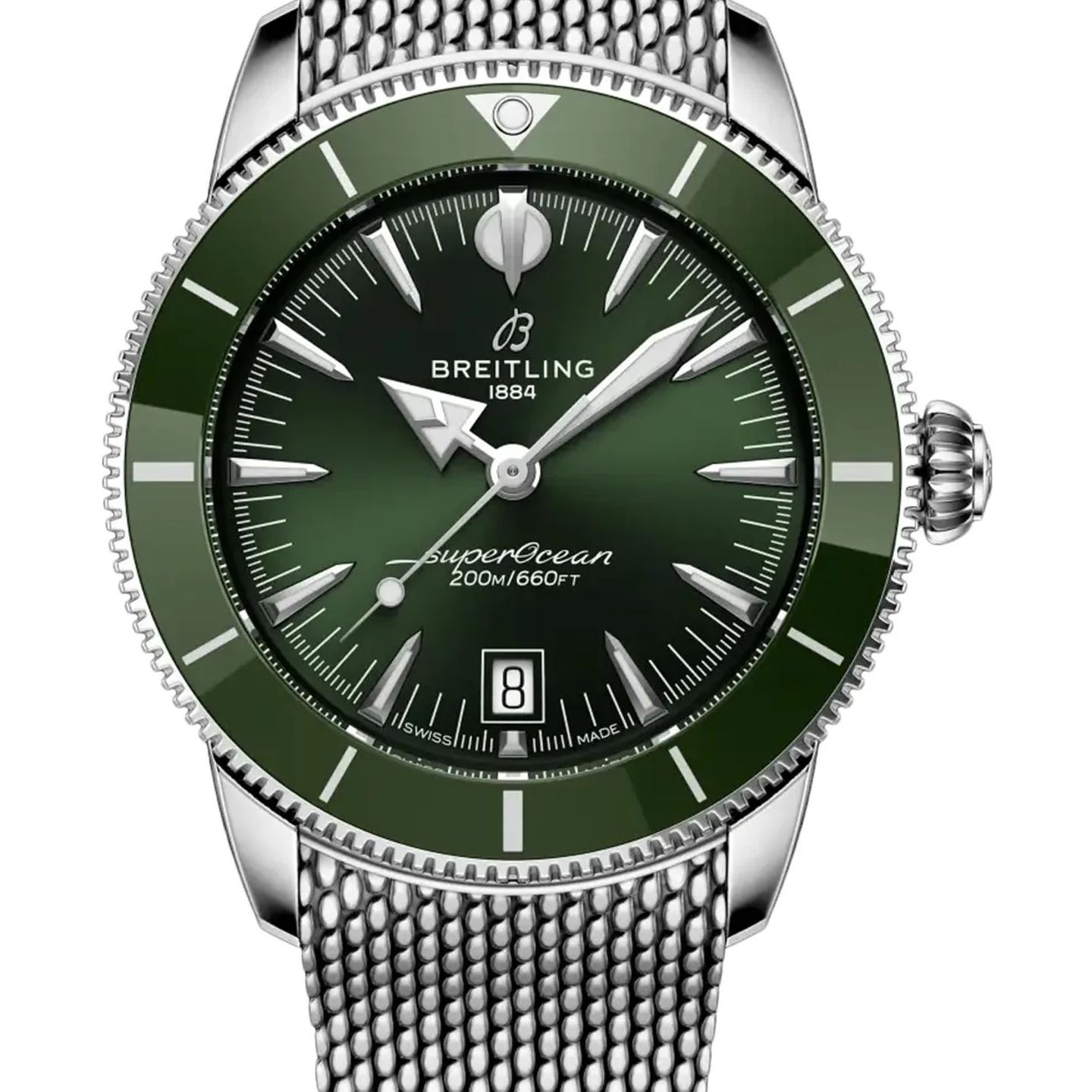 Breitling Superocean Heritage AB3111361L1A1 (2026) - Groen wijzerplaat 42mm Staal (1/1)