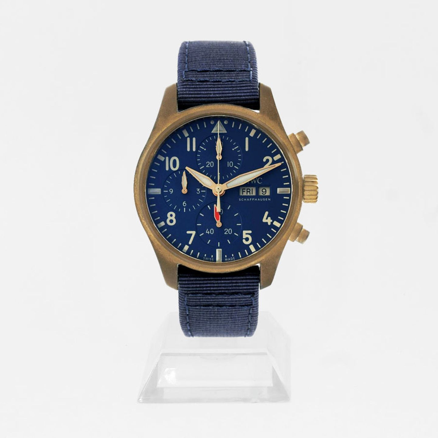 IWC Pilot Chronograph IW388109 (2024) - Blue dial 41 mm Bronze case (1/1)