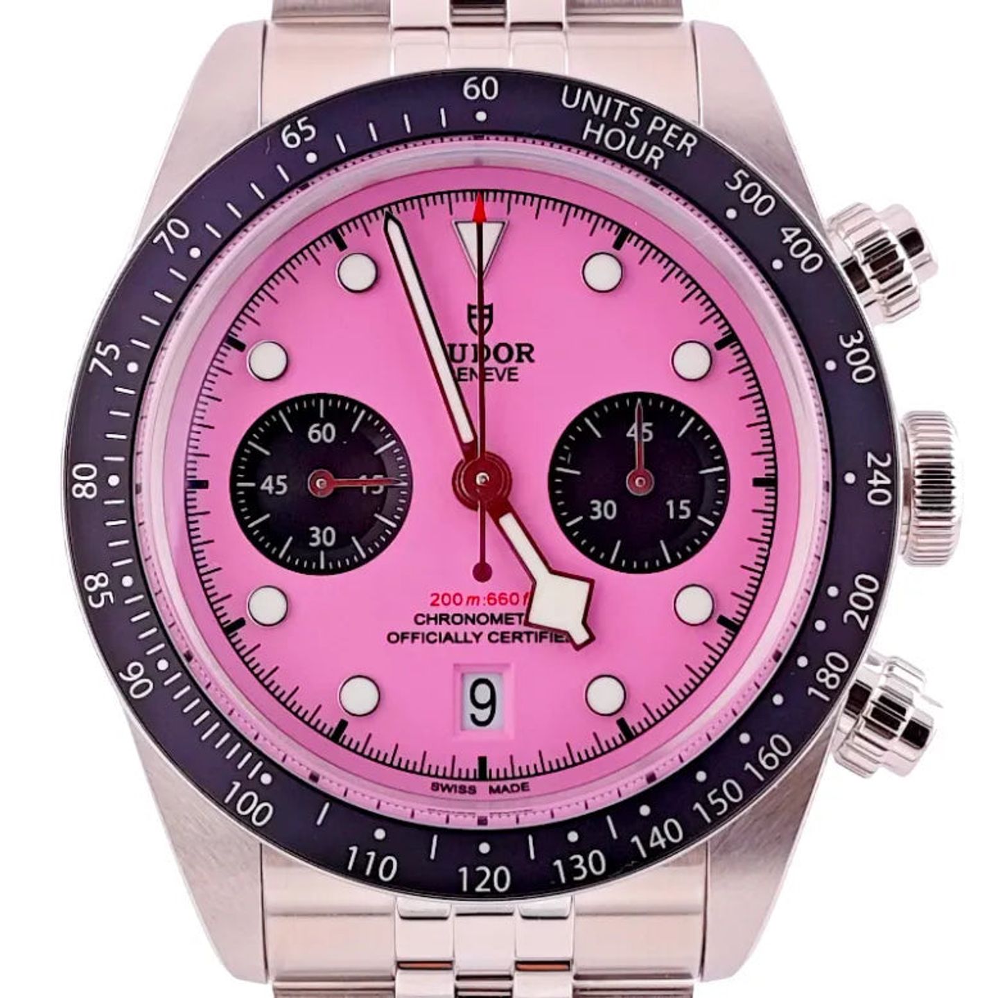 Tudor Black Bay Chrono Unknown (Unknown (random serial)) - Pink dial 41 mm Steel case (2/8)
