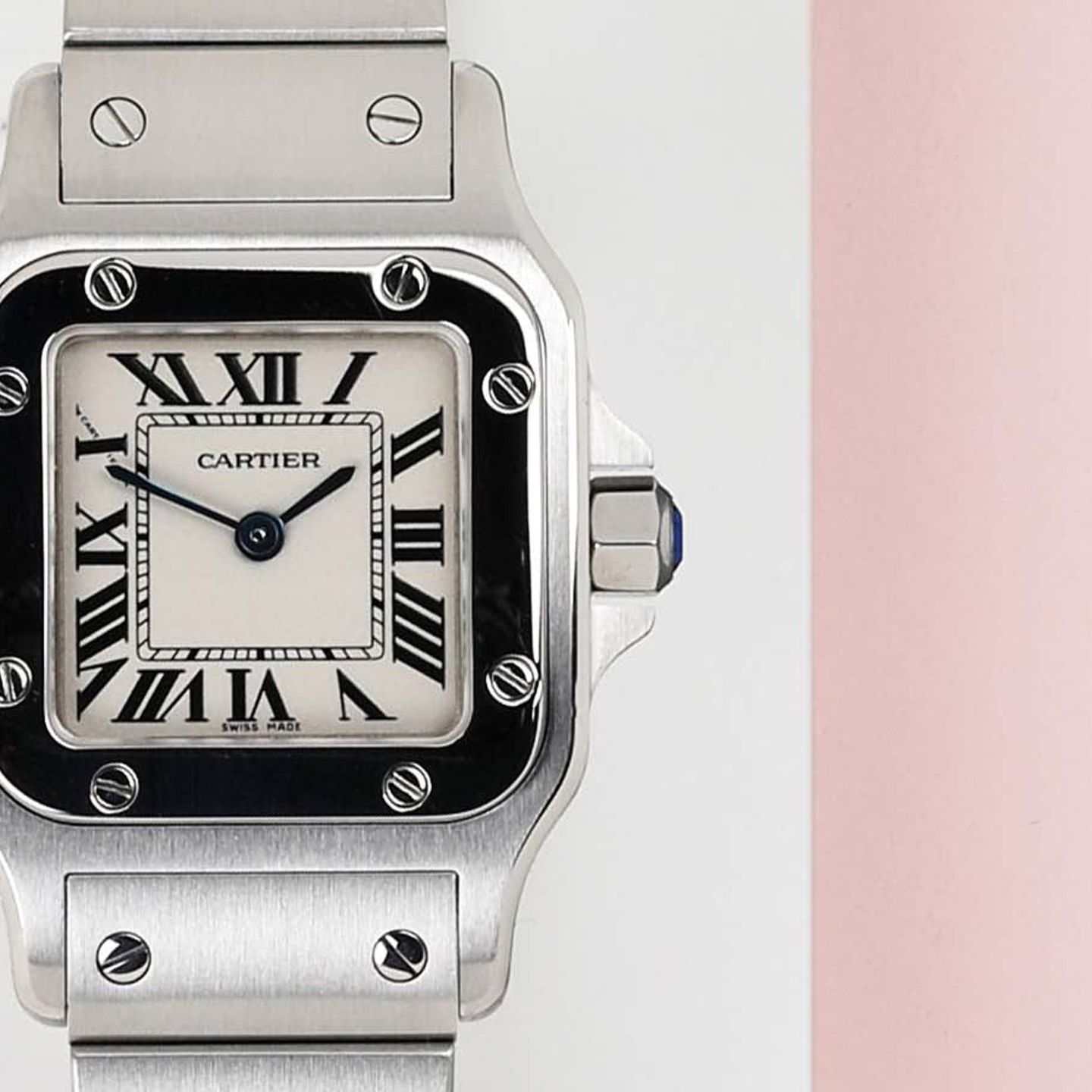 Cartier Santos Galbée 1565 (Unknown (random serial)) - 24 mm Steel case (5/8)