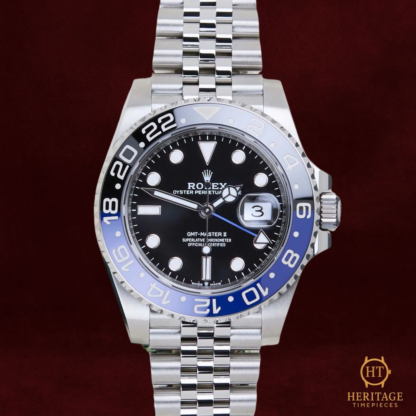 Rolex GMT-Master II 126710BLNR (2026) - Zwart wijzerplaat 40mm Staal (2/8)