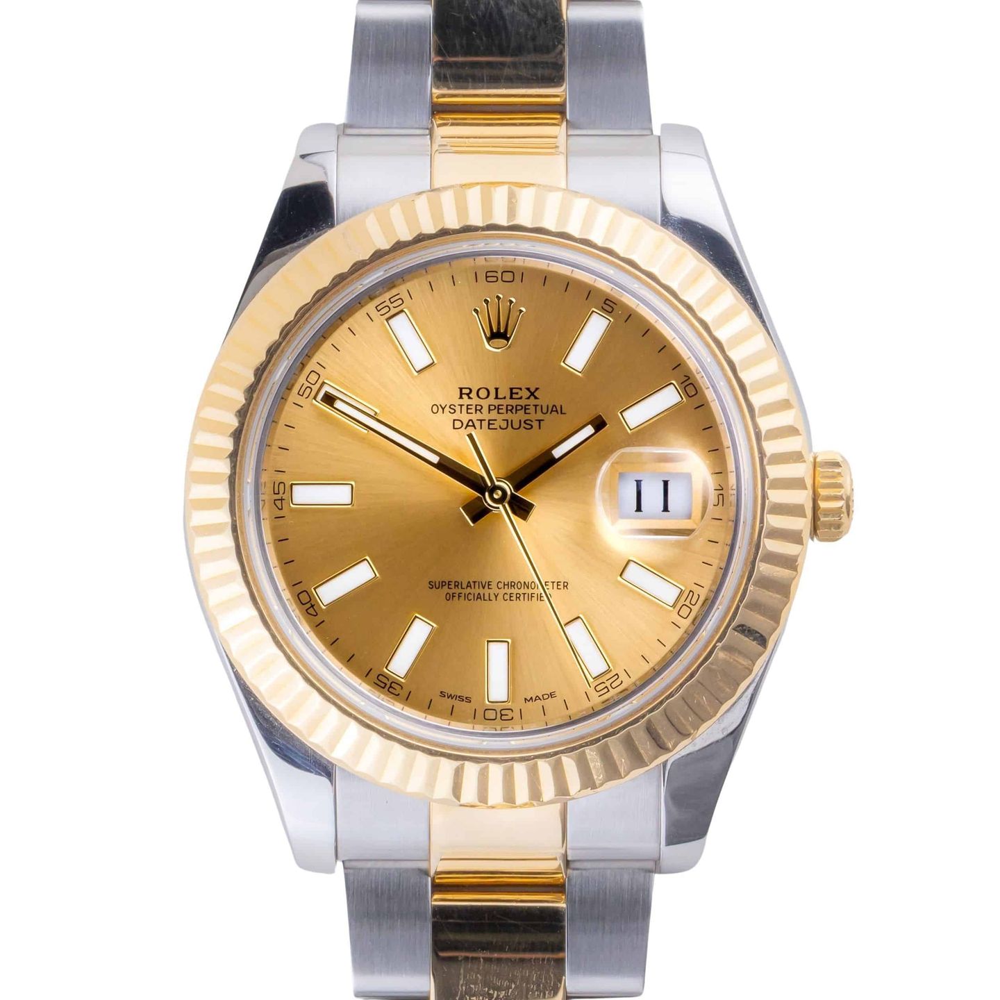 Rolex Datejust II 116333 (2016) - 41mm Goud/Staal (3/8)