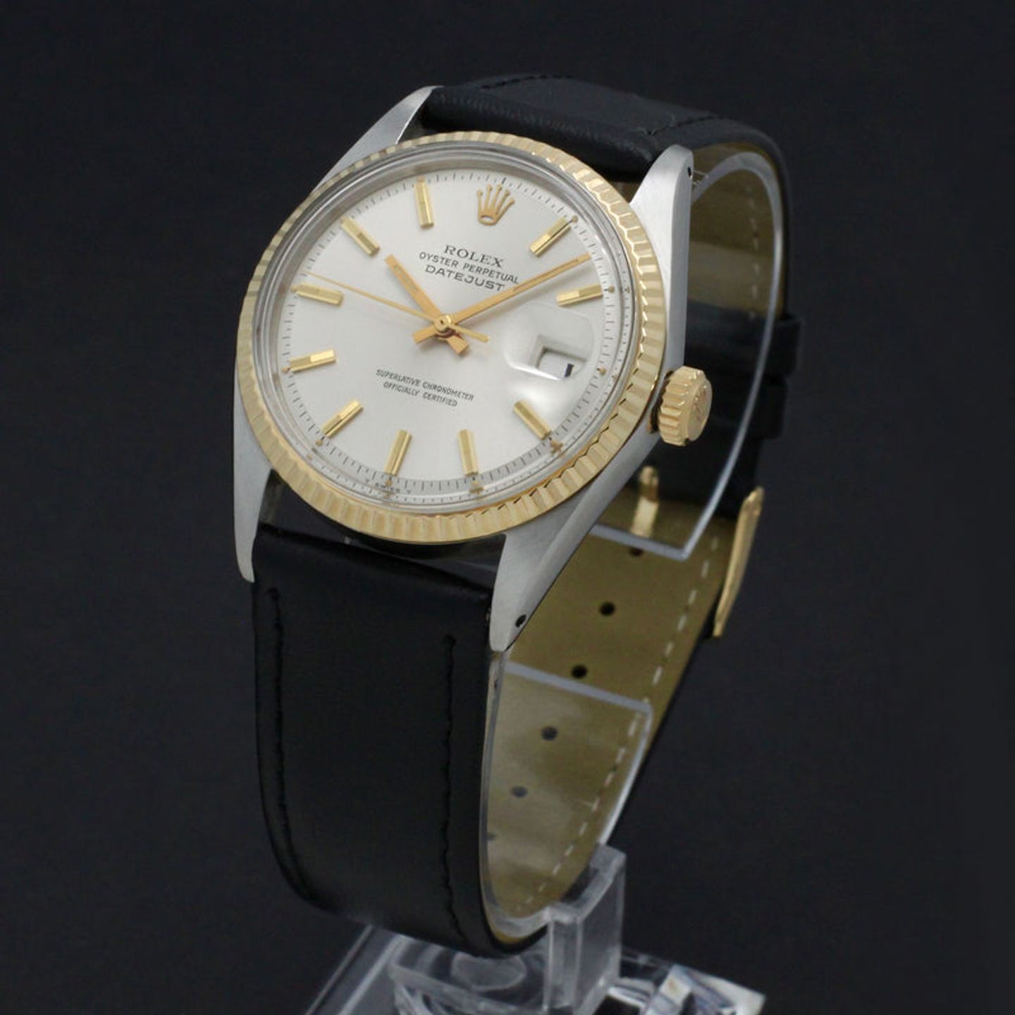 Rolex Datejust 1601 (1970) - Silver dial 36 mm Gold/Steel case (4/7)
