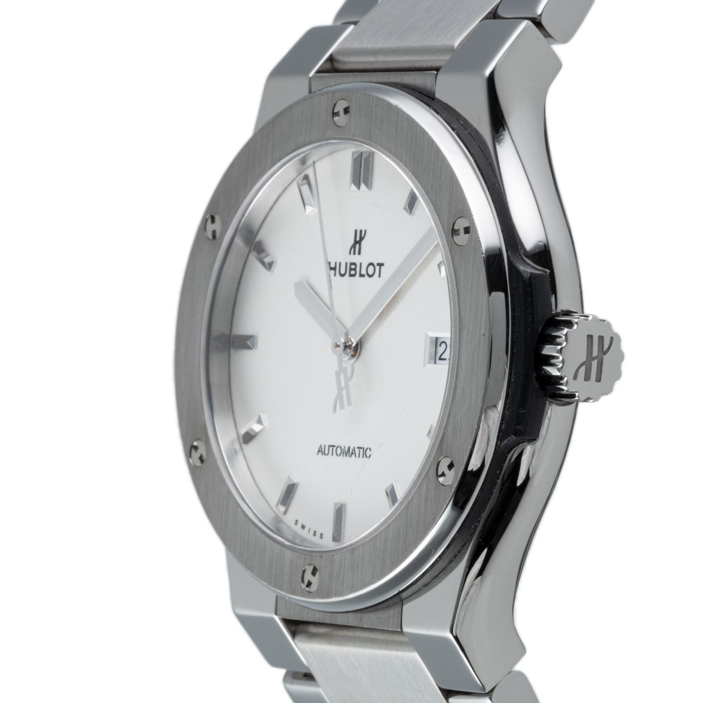 Hublot Classic Fusion 548.NX.2610.NX (2020) - White dial 42 mm Titanium case (6/8)