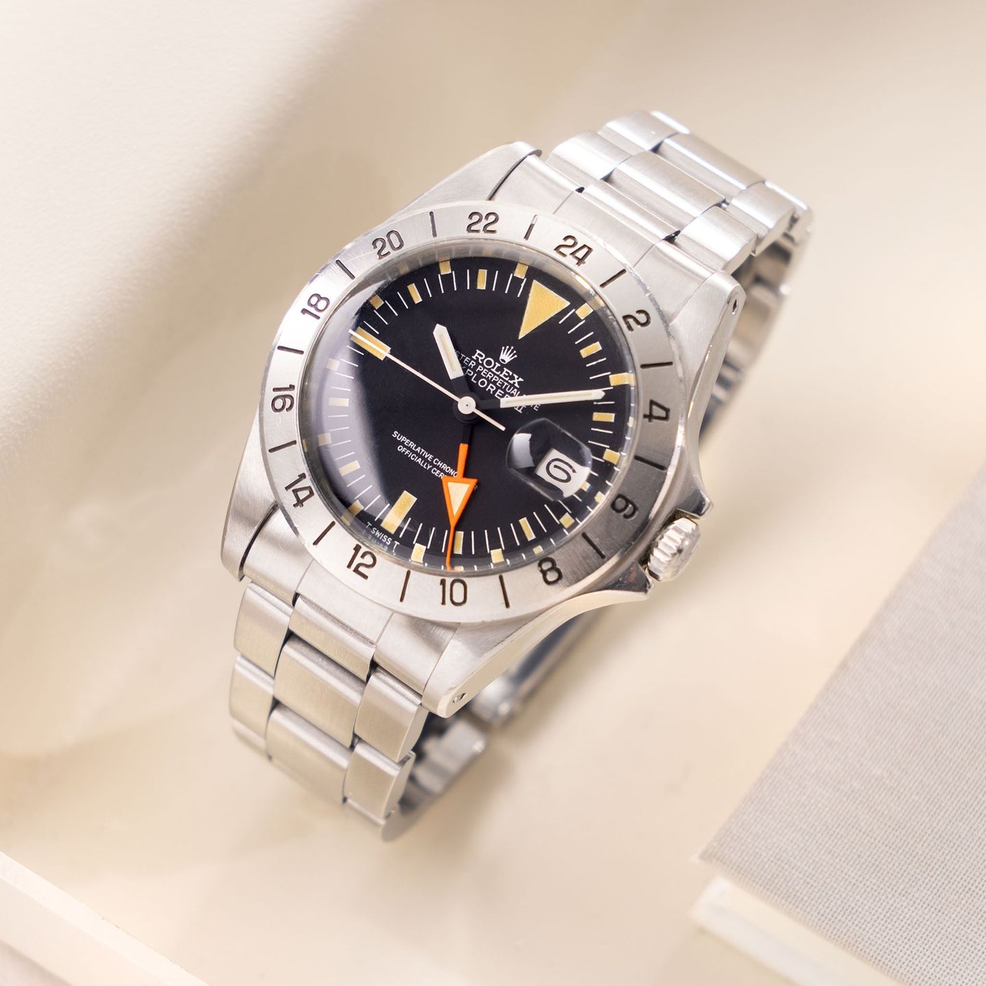 Rolex Explorer II 1655 (1971) - Black dial 40 mm Steel case (1/8)