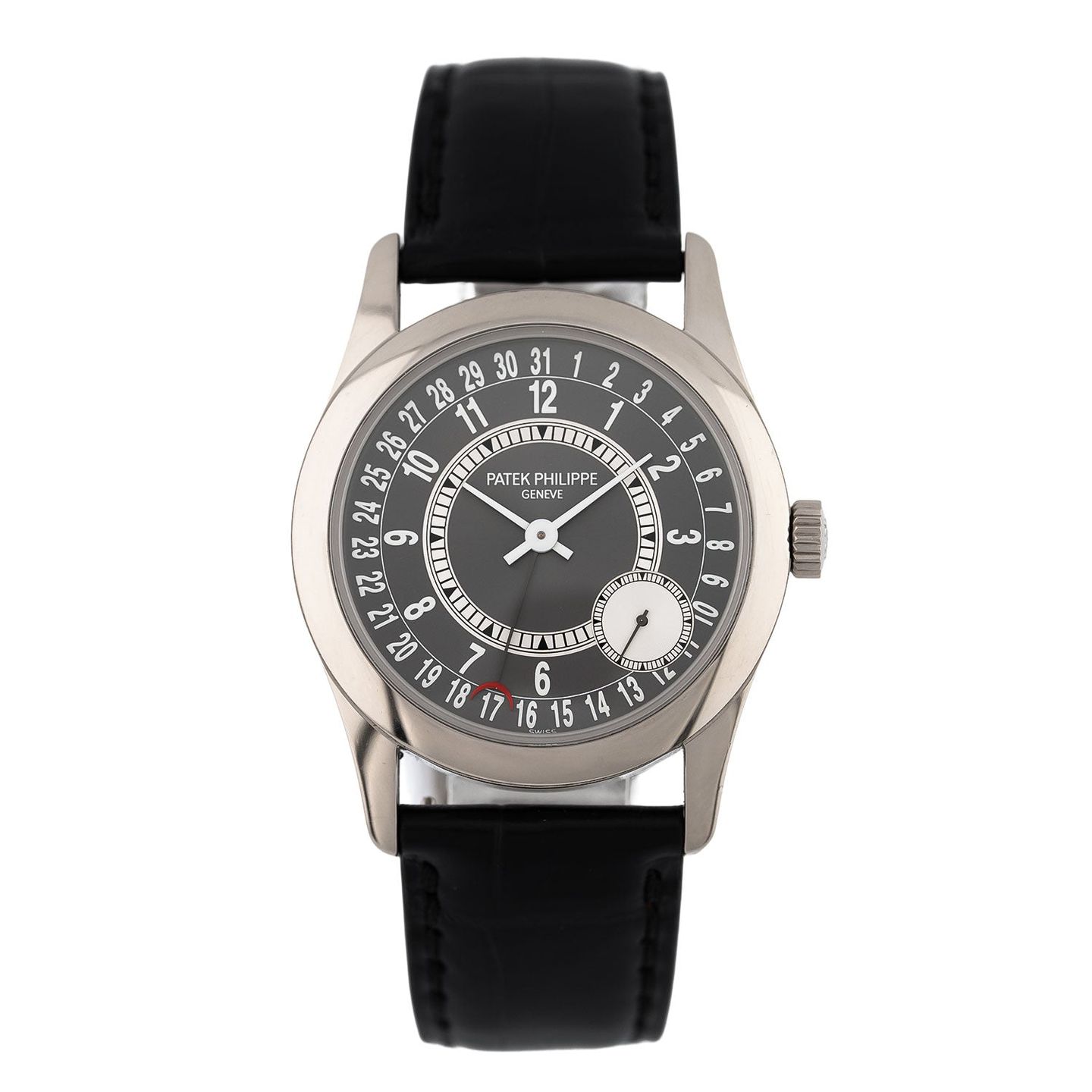 Patek Philippe Calatrava 6000G-010 (2014) - Grey dial 37 mm White Gold case (1/6)