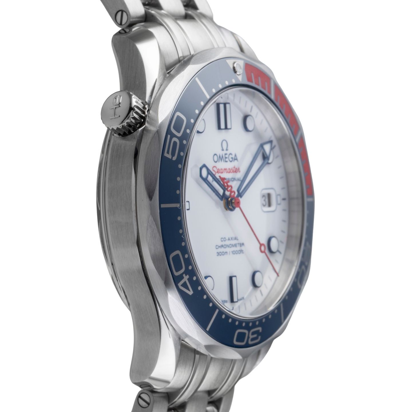 Omega Seamaster Diver 300 M 212.32.41.20.04.001 (Onbekend (willekeurig serienummer)) - Wit wijzerplaat 41mm Staal (7/8)