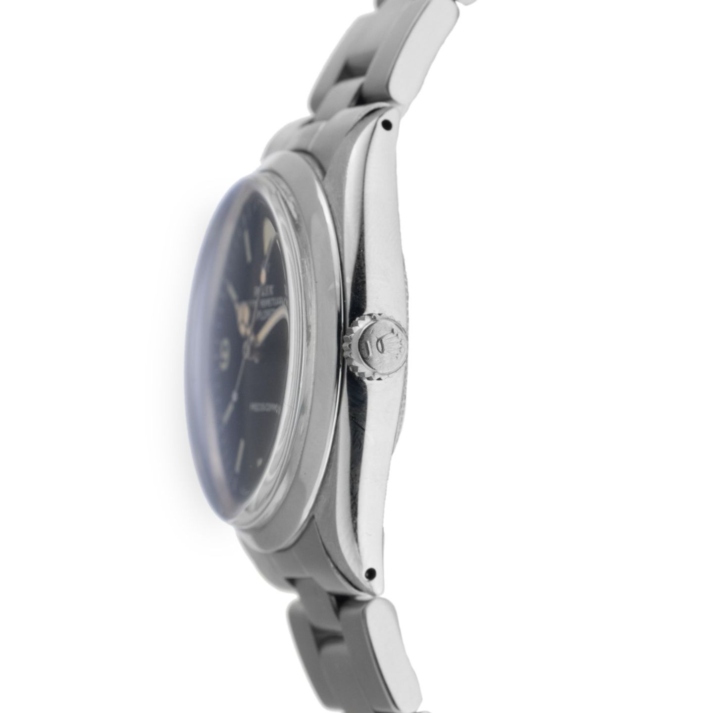 Rolex Air-King 5500 (1980) - Zwart wijzerplaat 34mm Staal (4/8)