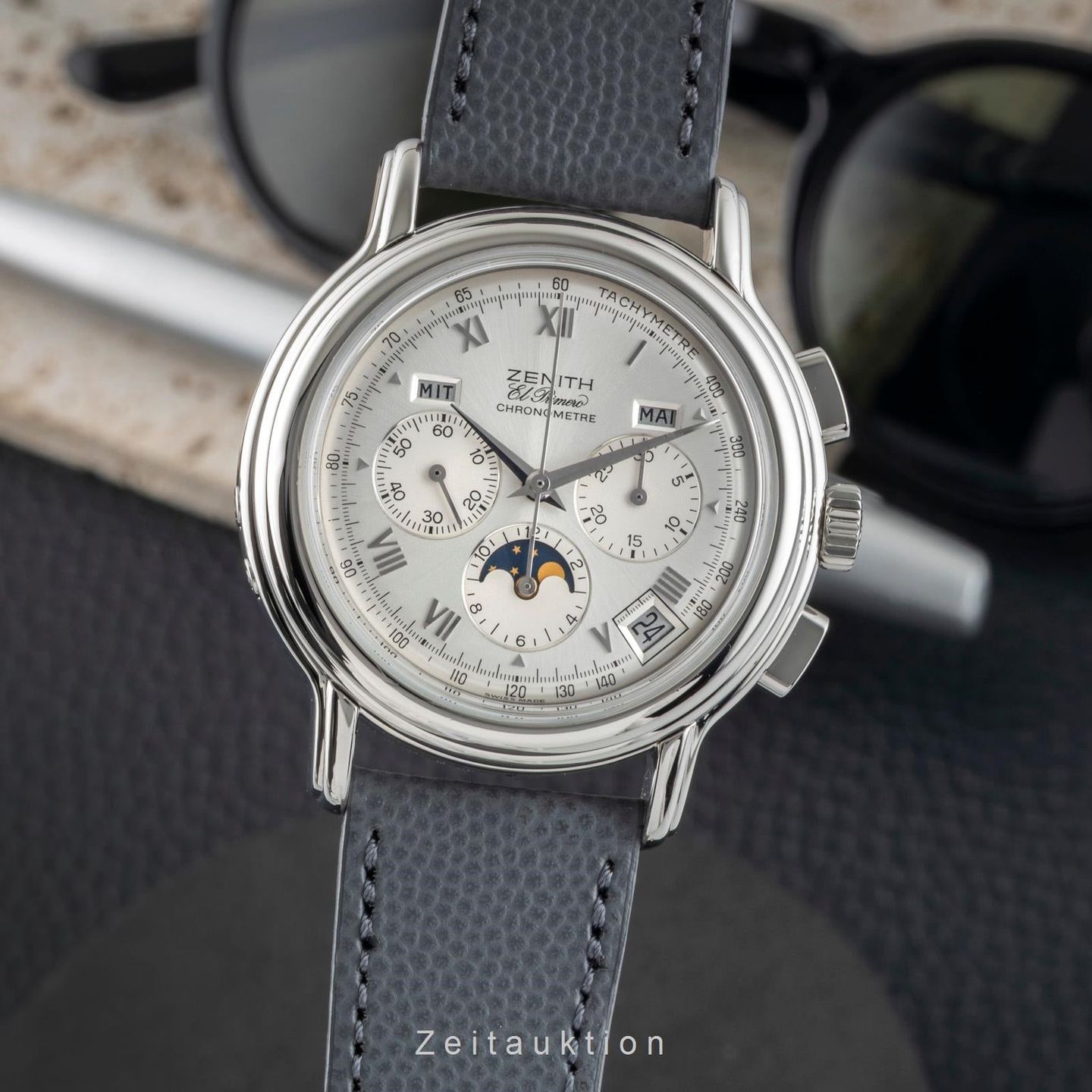 Zenith El Primero Chronomaster 01.0240.400 (1998) - White dial 40 mm Steel case (1/8)