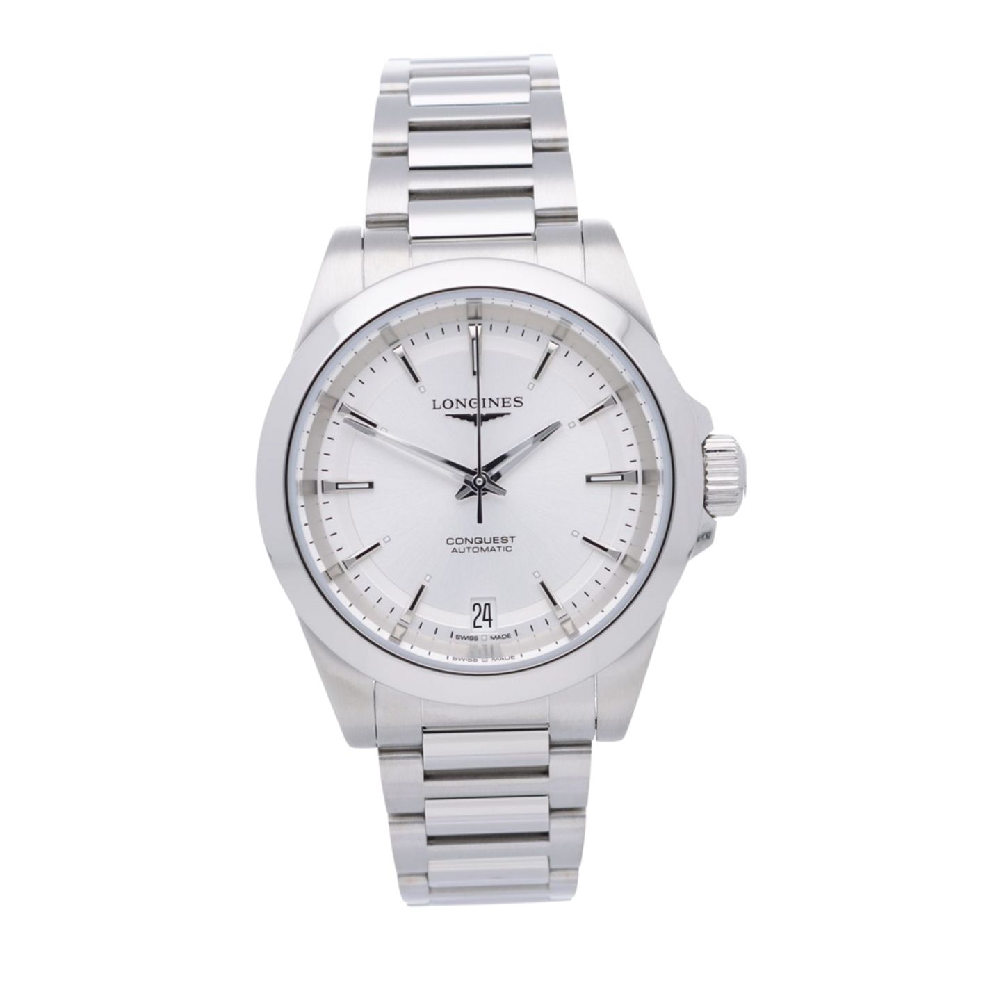 Longines Conquest L3.430.4.72.6 (2026) - Zilver wijzerplaat 34mm Staal (1/7)