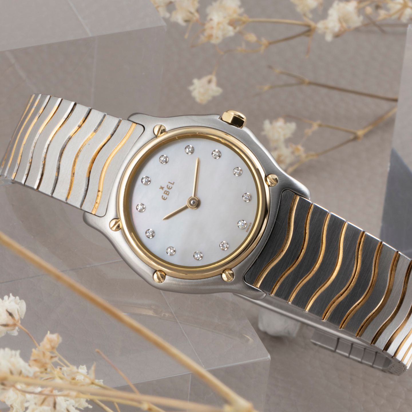 Ebel Classic 1090121 (2000) - Silver dial 28 mm Gold/Steel case (2/8)