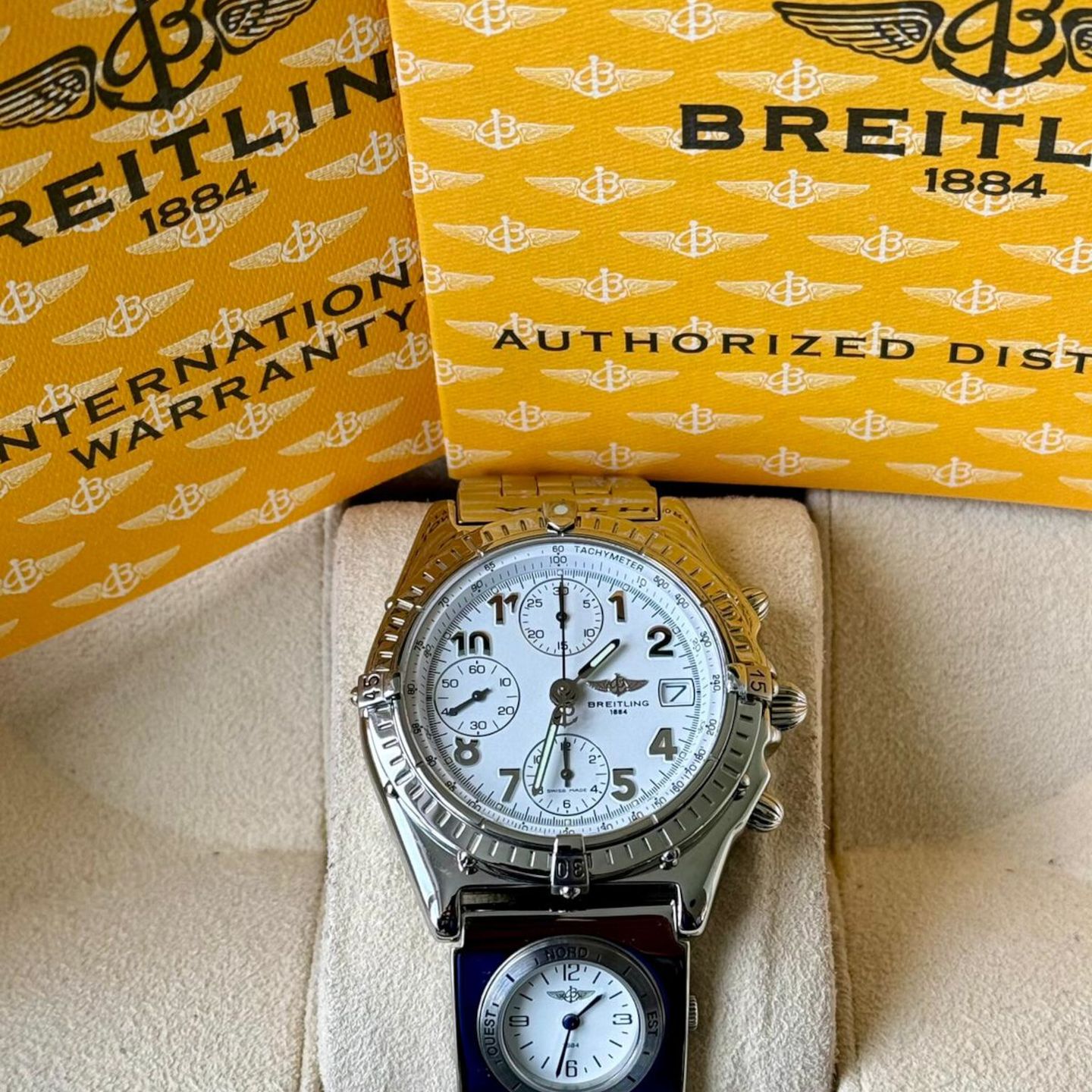 Breitling Chronomat A13050.1 (1999) - Wit wijzerplaat 45mm Staal (7/7)
