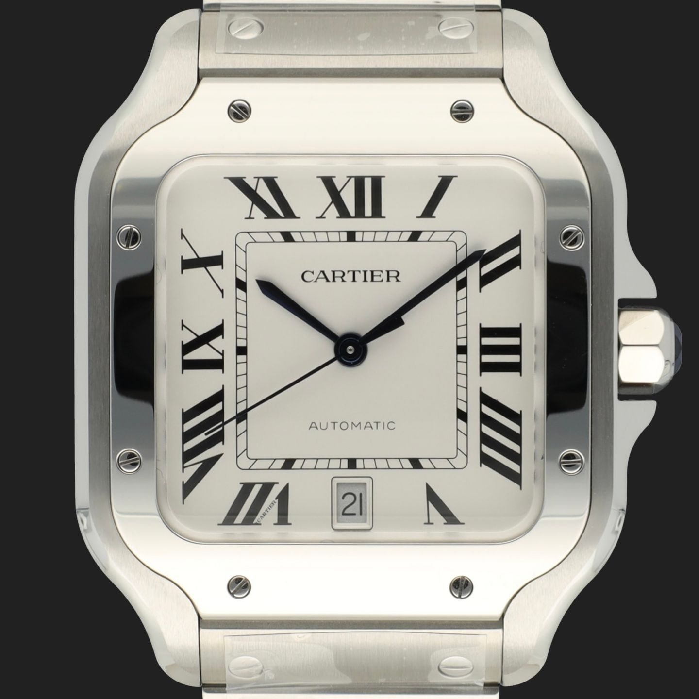 Cartier Santos WSSA0018 (2024) - Silver dial 40 mm Steel case (3/8)