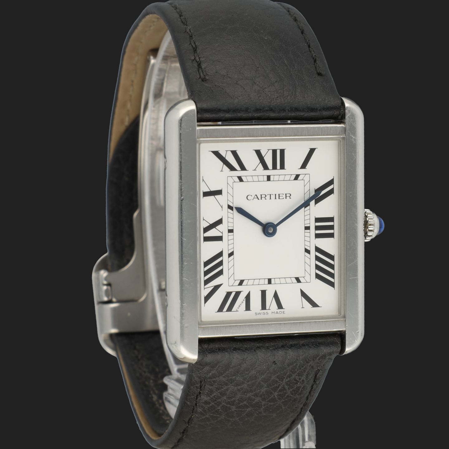 Cartier Tank Solo WSTA0028 (Onbekend (willekeurig serienummer)) - Wit wijzerplaat 35mm Staal (4/8)