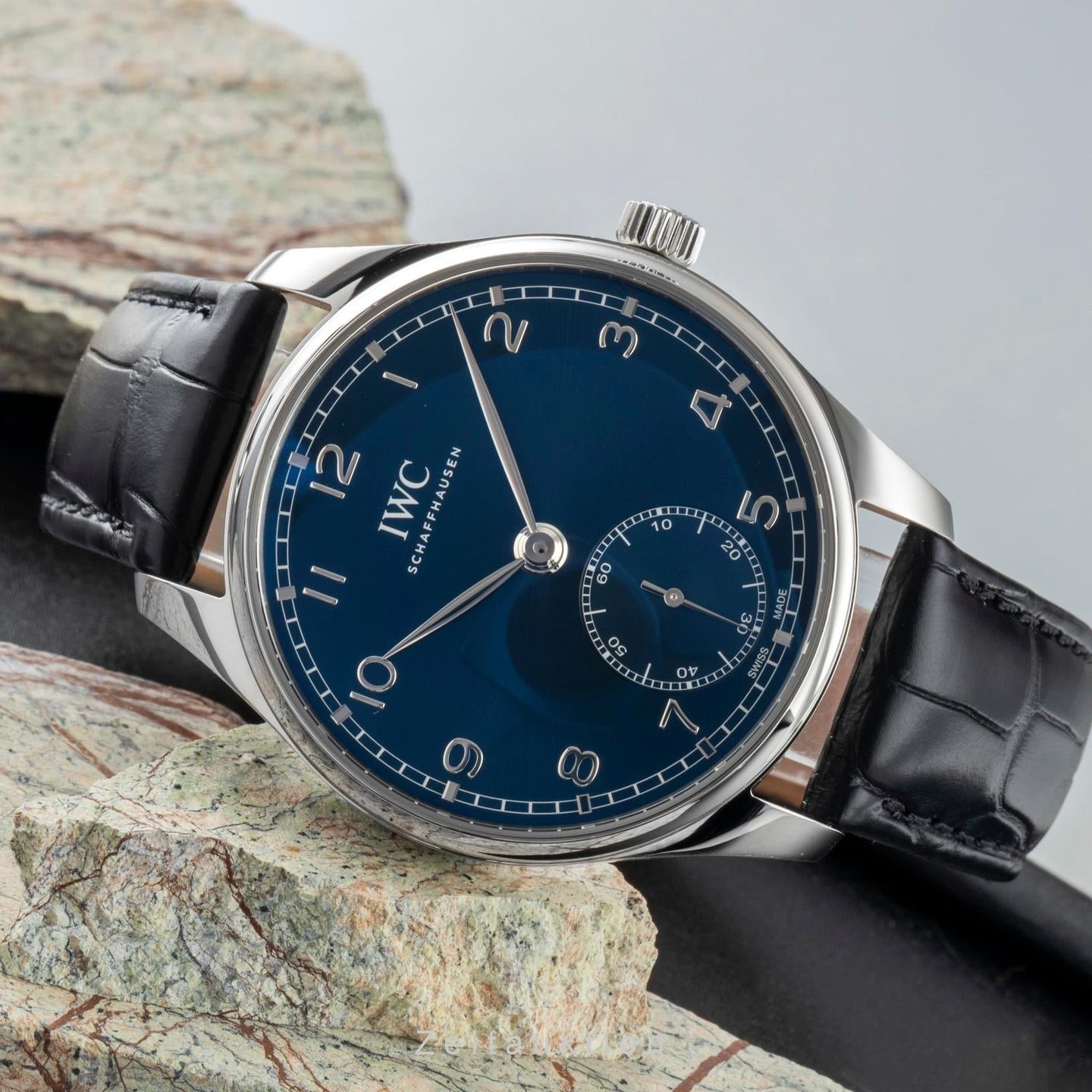 IWC Portuguese Automatic IW358305 (Unknown (random serial)) - Blue dial 40 mm Steel case (2/8)