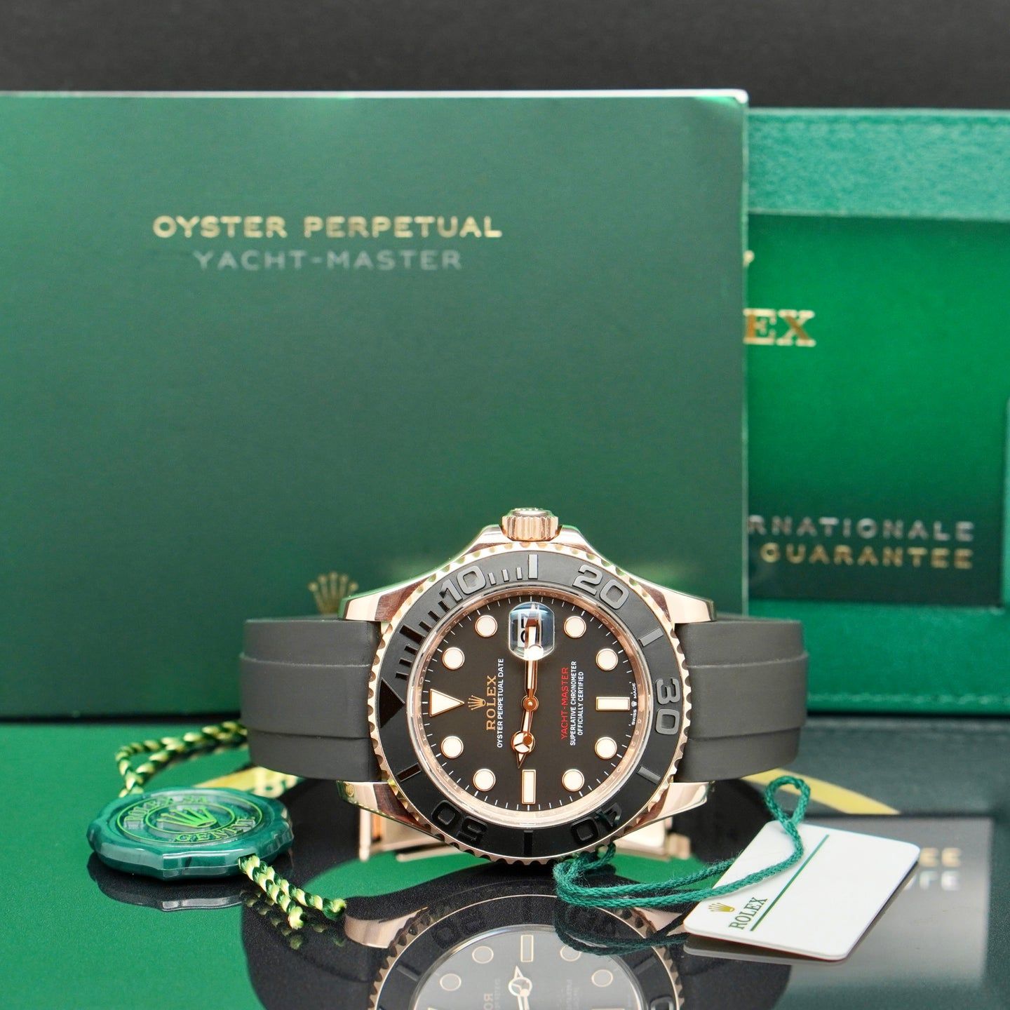 Rolex Yacht-Master 40 126655 (2023) - Black dial 40 mm Rose Gold case (4/7)