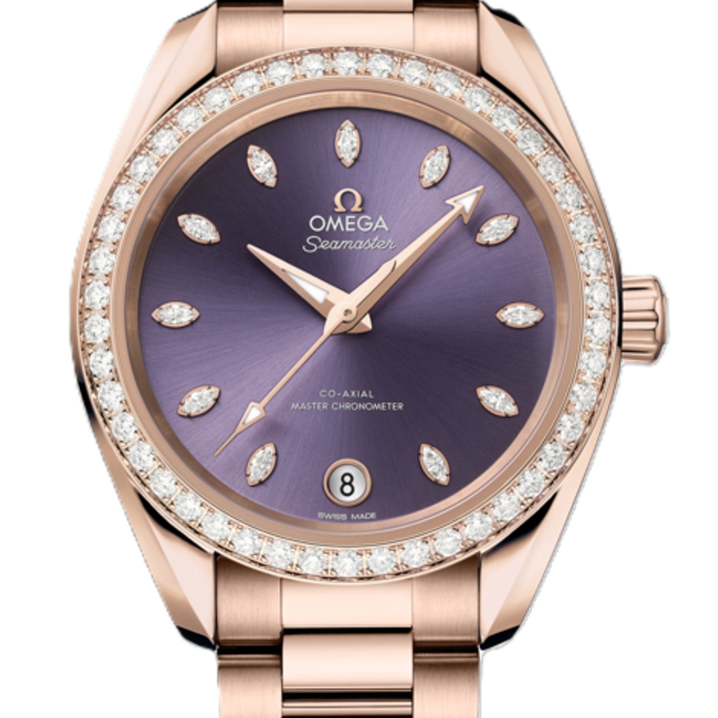 Omega Seamaster Aqua Terra 220.55.34.20.60.001 (2026) - Purple dial 34 mm Rose Gold case (1/1)