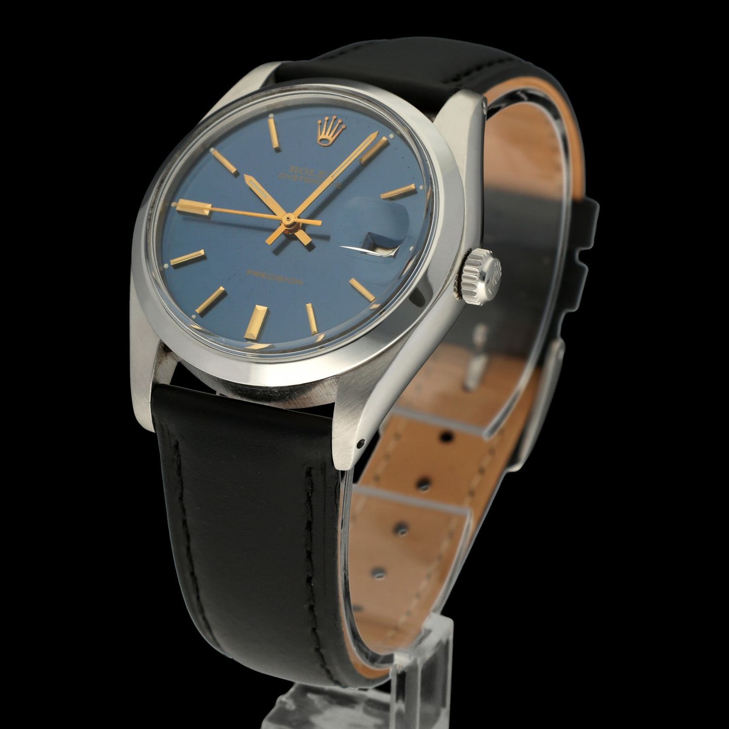 Rolex Oyster Precision 6694 (1981) - Blue dial 34 mm Steel case (2/7)