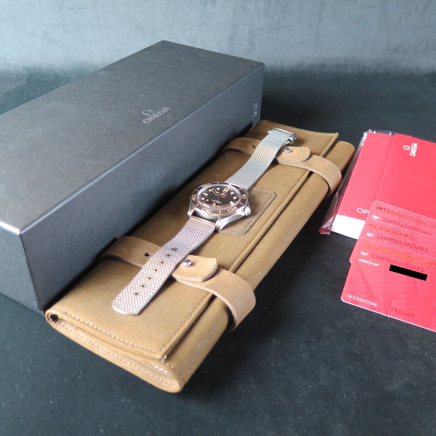 Omega Seamaster Diver 300 M 210.90.42.20.01.001 (2022) - Brown dial 42 mm Titanium case (8/8)