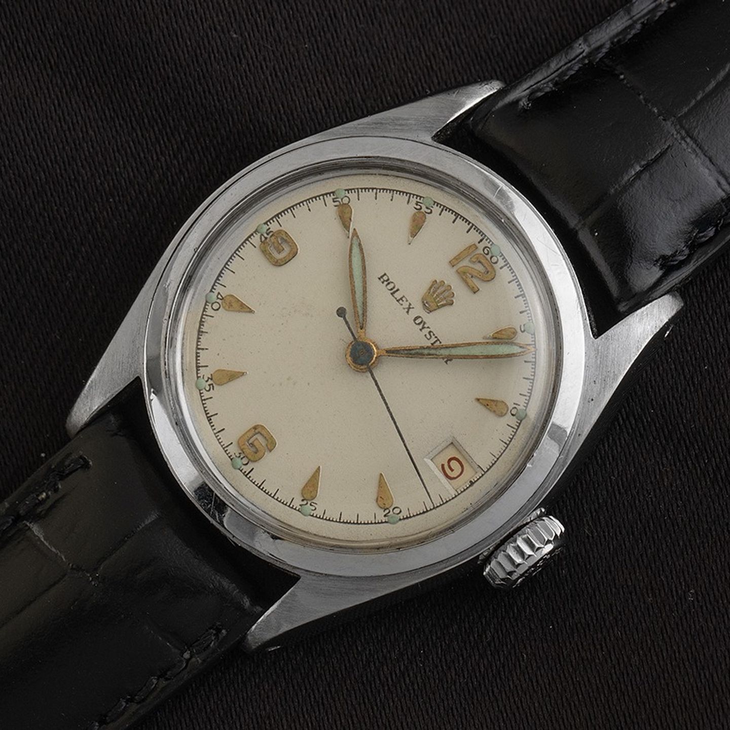 Rolex Vintage 6606 (1962) - Beige dial 30 mm Steel case (3/8)