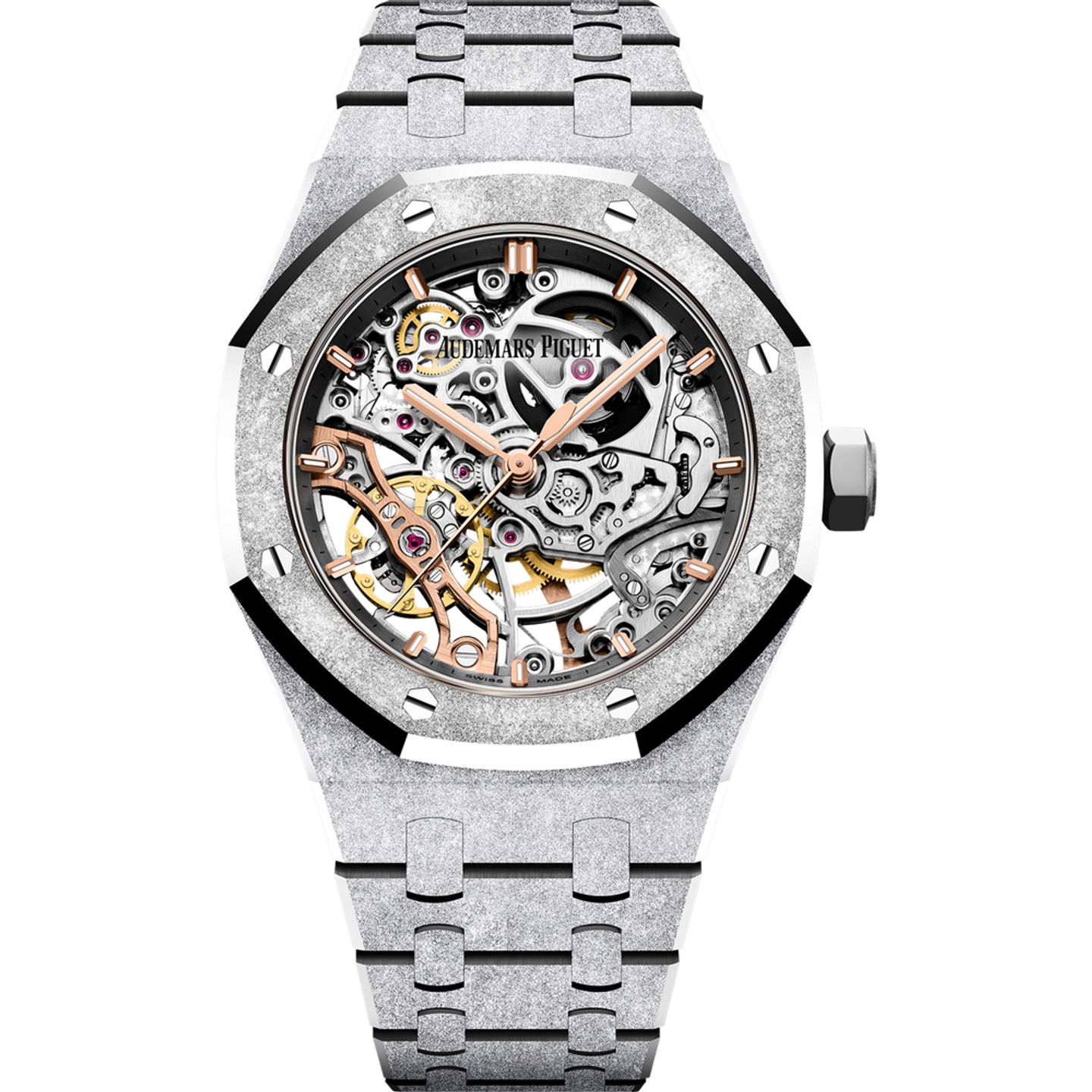 Audemars Piguet Royal Oak Double Balance Wheel Openworked 15466BC.GG.1259BC.01 (2025) - Transparent dial 37 mm White Gold case (1/1)