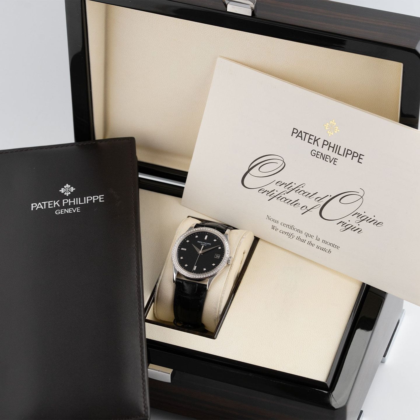Patek Philippe Calatrava 5297G-001 (2012) - Zwart wijzerplaat 38mm Witgoud (8/8)