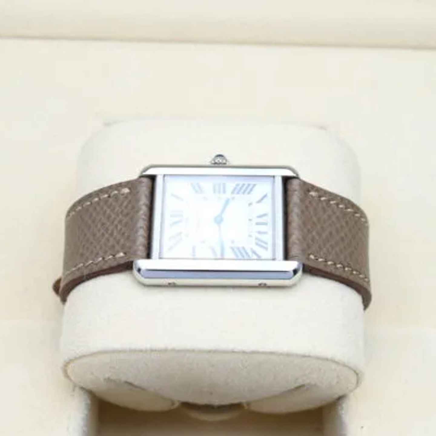 Cartier Tank Solo W5200005 (2014) - Wit wijzerplaat 24mm Staal (3/8)