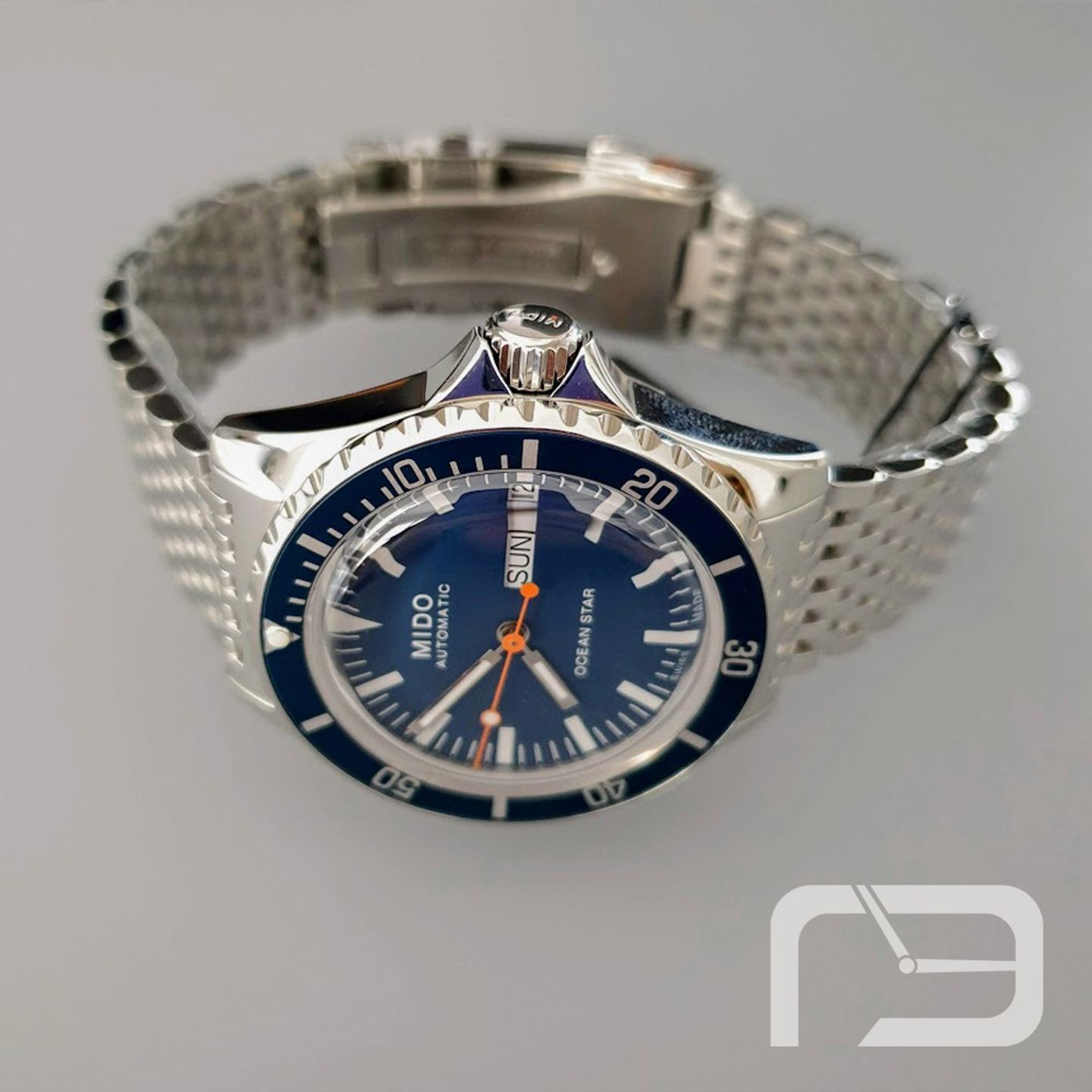 Mido Ocean Star M026.830.11.041.00 (2024) - Blue dial 40 mm Steel case (5/8)